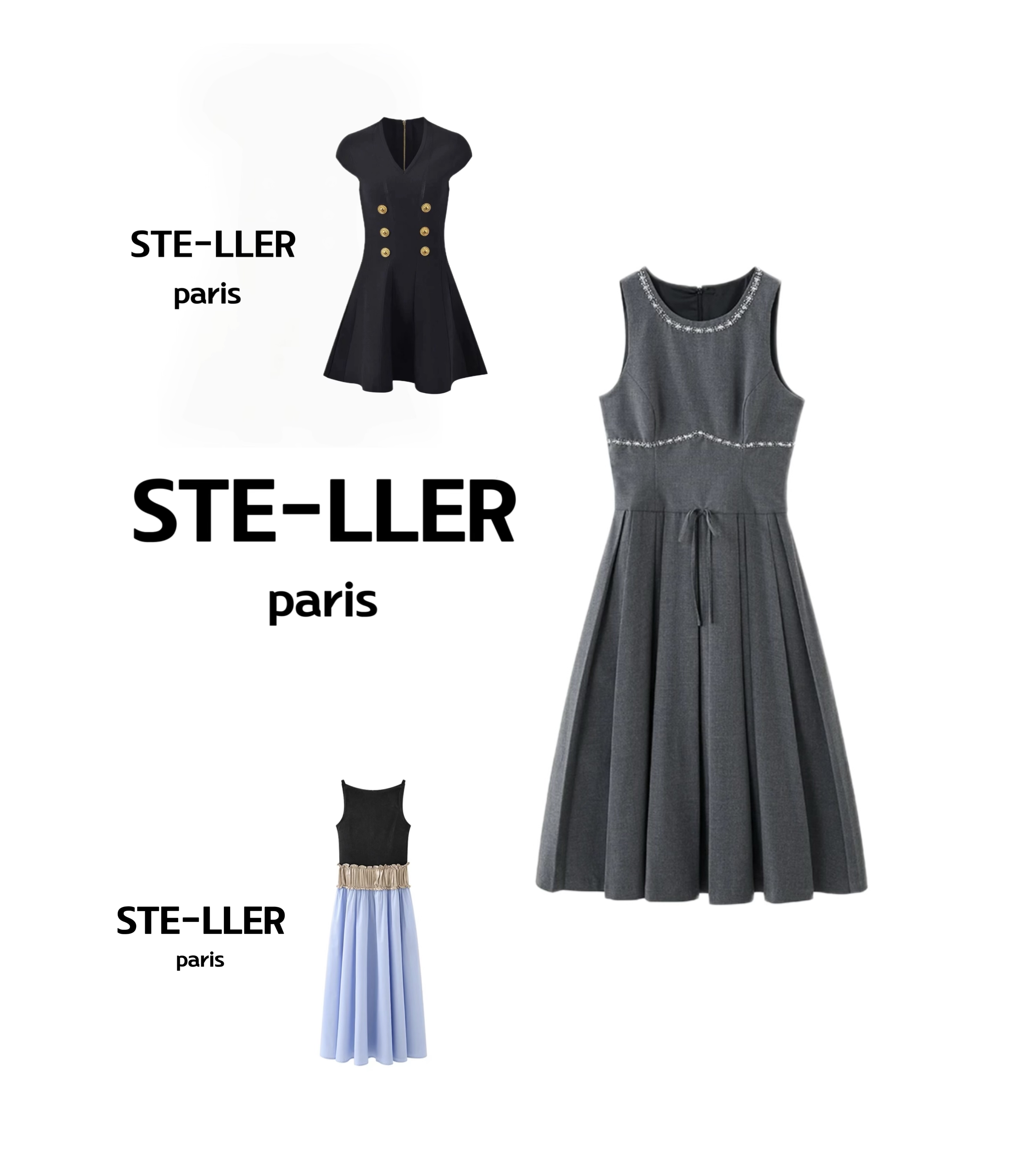 STELLER编号集合24c早春新款时尚休闲显瘦高奢女装