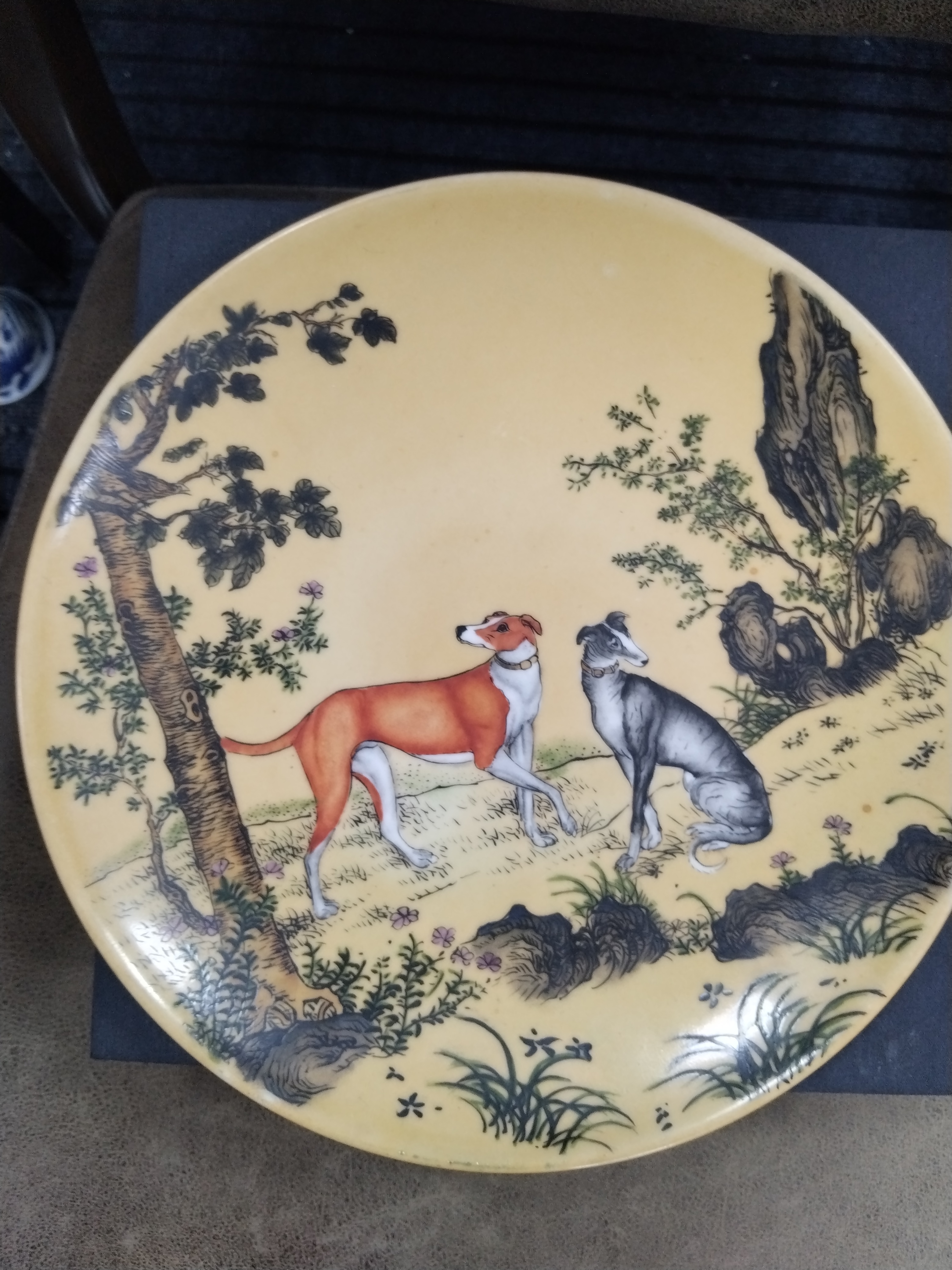 墨彩十犬图大赏盘