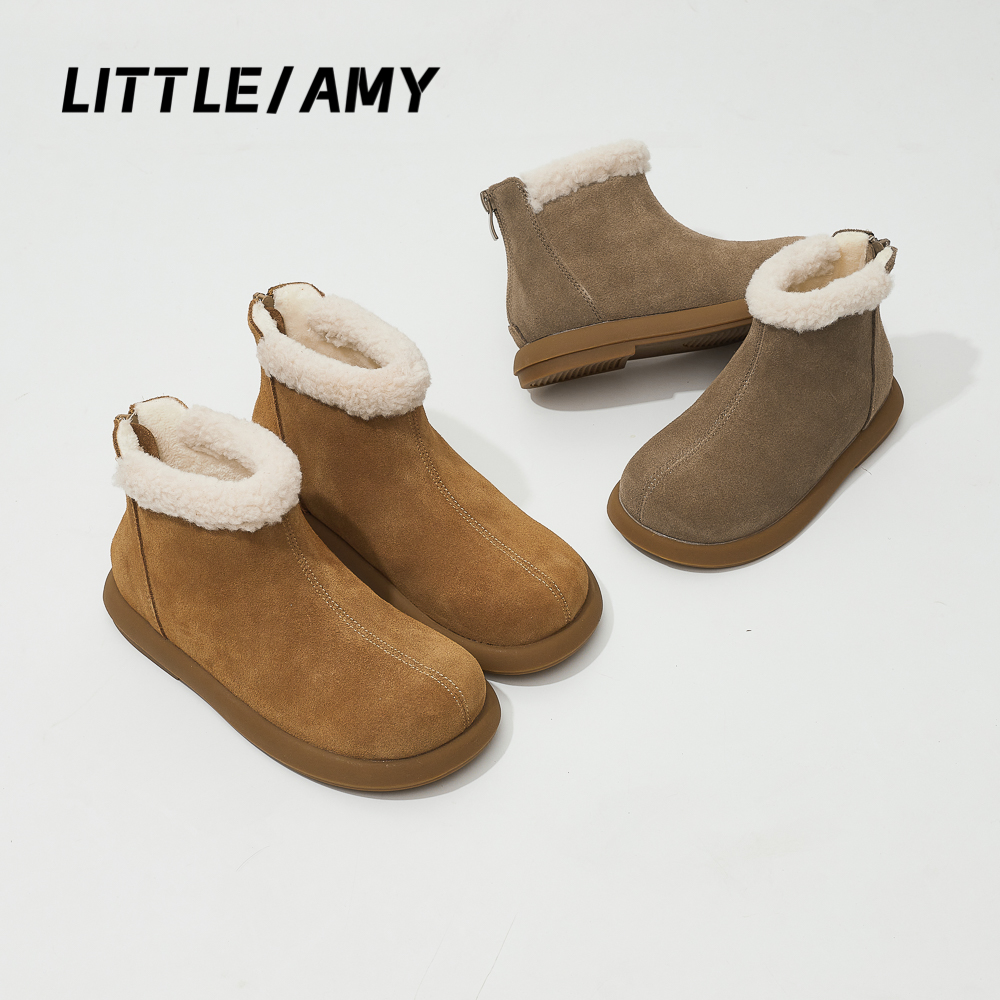Litte amy/小艾咪 2023年冬季新款加绒保暖男童女童软底舒适棉鞋