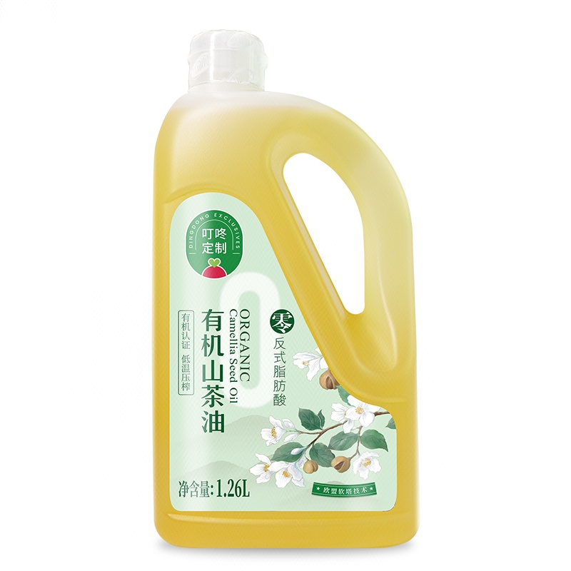 叮咚定制零反有机山茶油 1.26L/桶