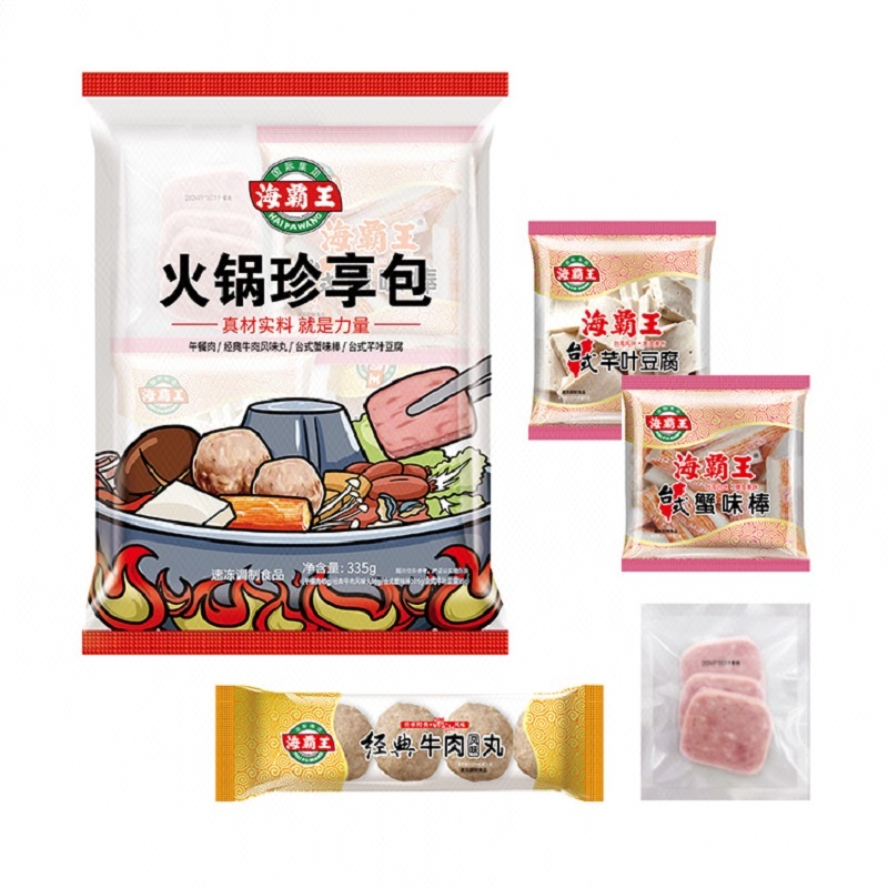 海霸王火锅珍享包（午餐肉+牛肉丸+蟹味棒+芊叶豆腐）335g