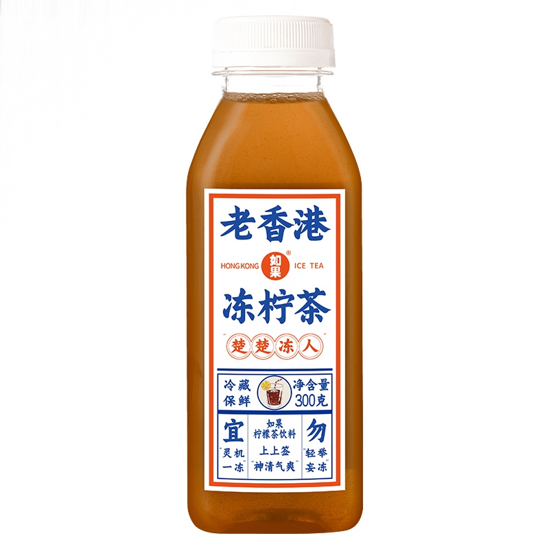如果老香港冻柠茶饮料 300g/瓶