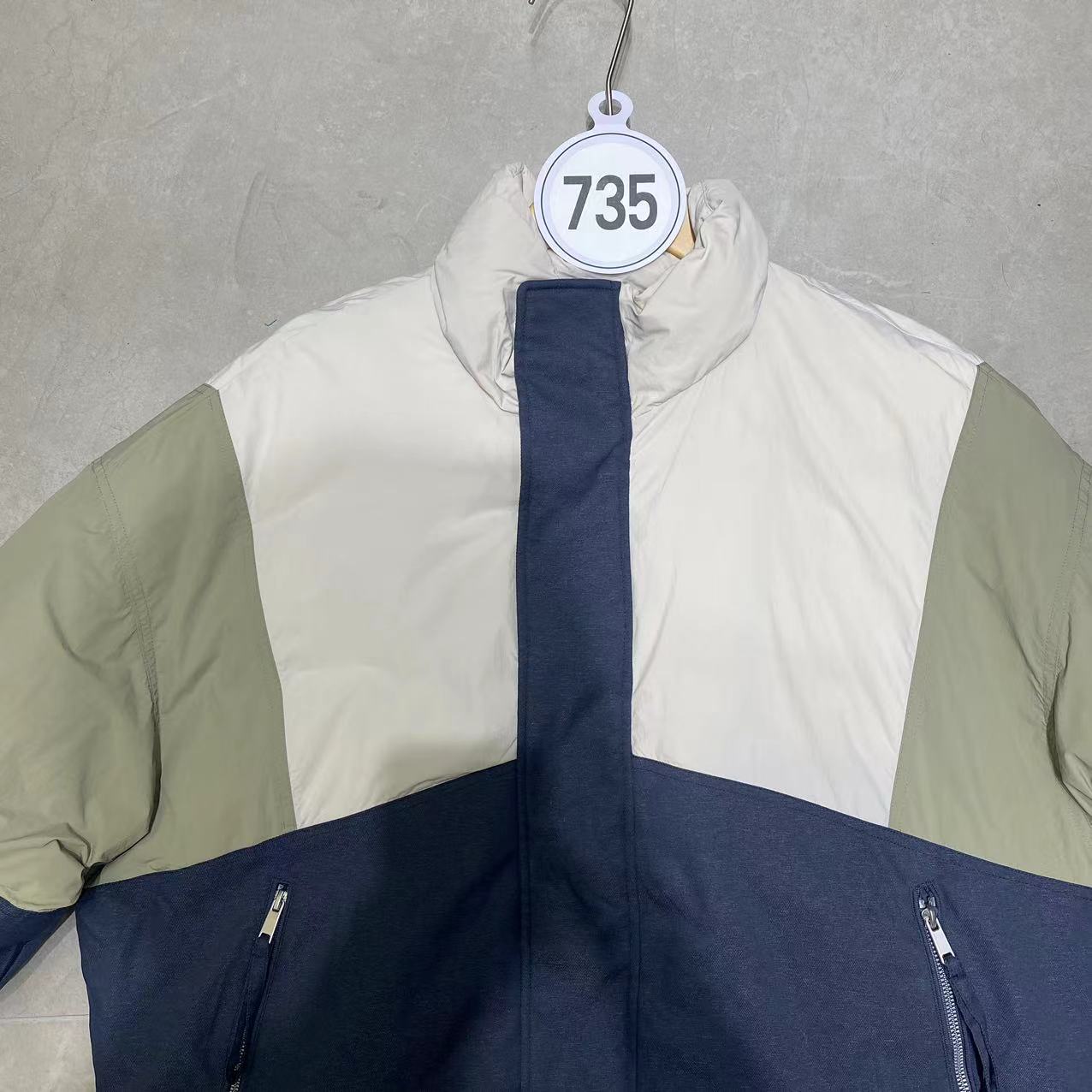 【95049】冬季新款时尚拼接情侣款立领男羽绒服