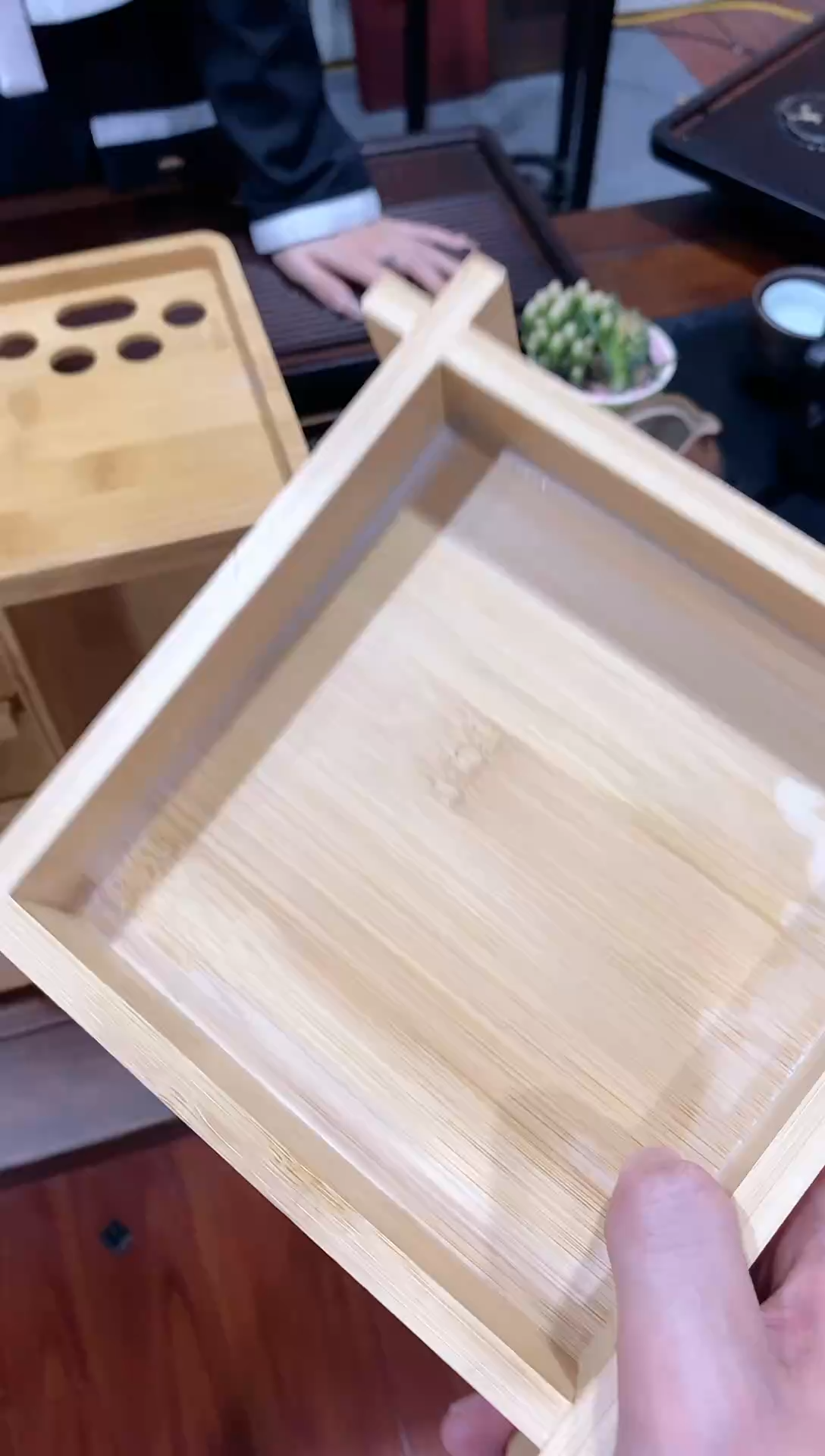 【闪购商品】竹四角盒 微瑕