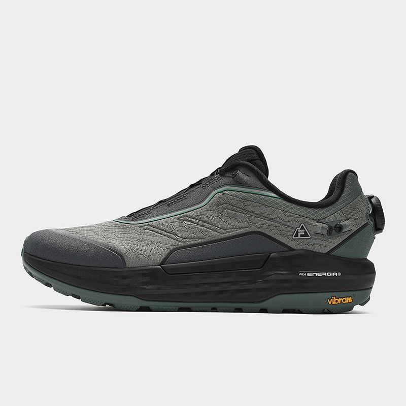 Fila/斐乐上海专供早春格雷系BOA户外男鞋防滑保暖回弹全地形跑鞋