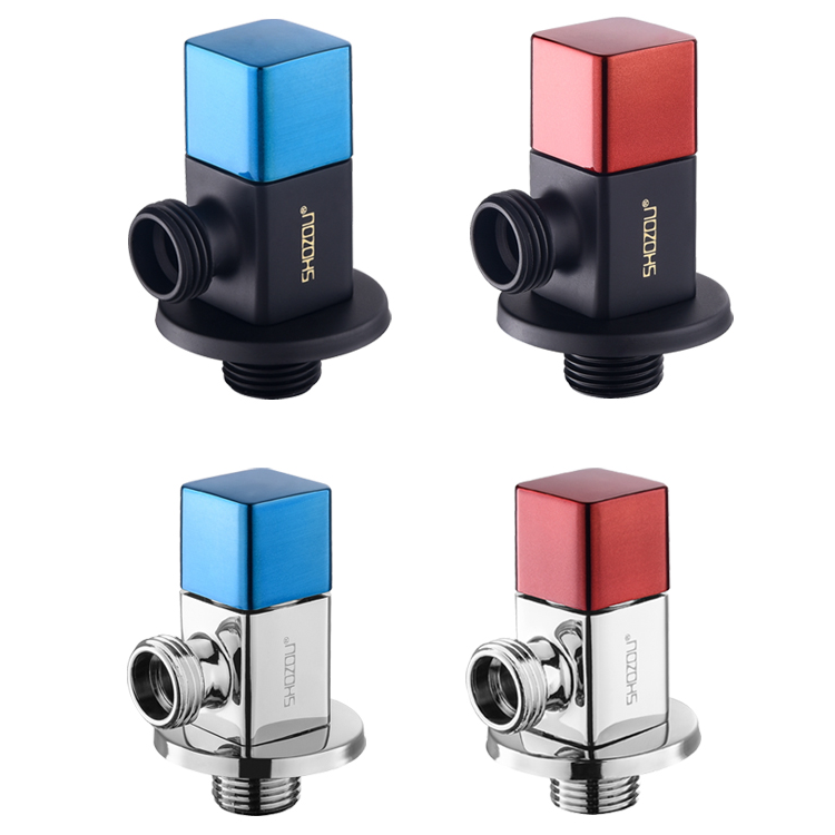 尚佐全铜冷热进水系列三角阀红蓝卫生间厨房阳台角阀防裂螺纹