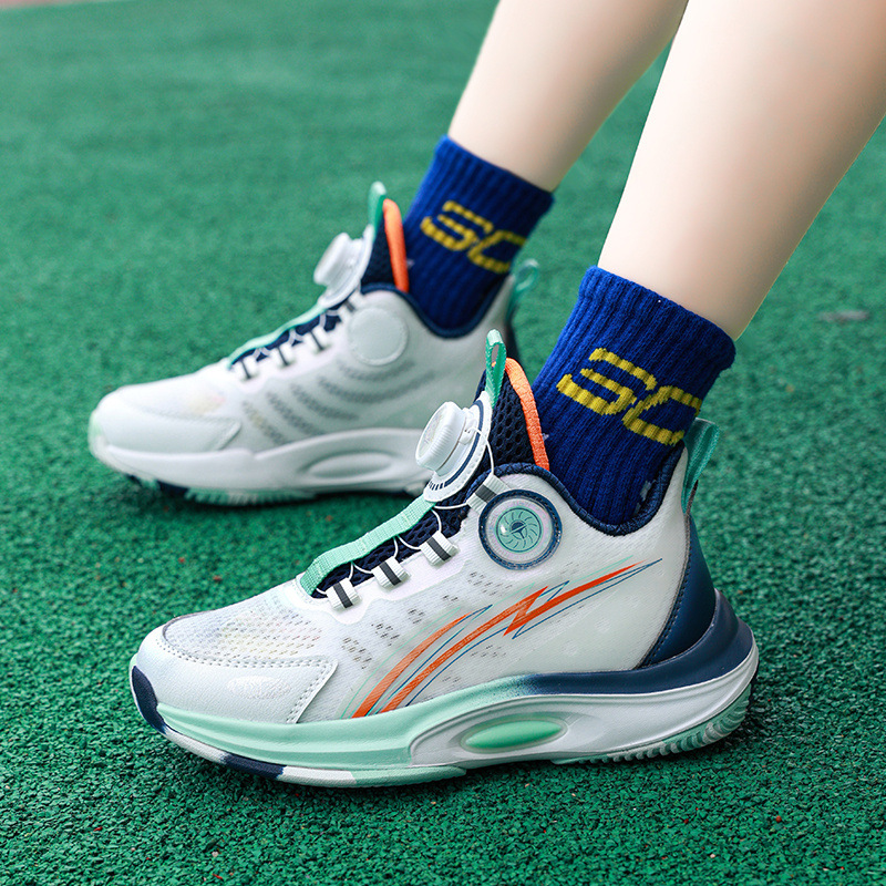 专业鞋女季旋鞋训练儿童春夏透气童街扣球运动鞋男童转纽舞鞋篮球