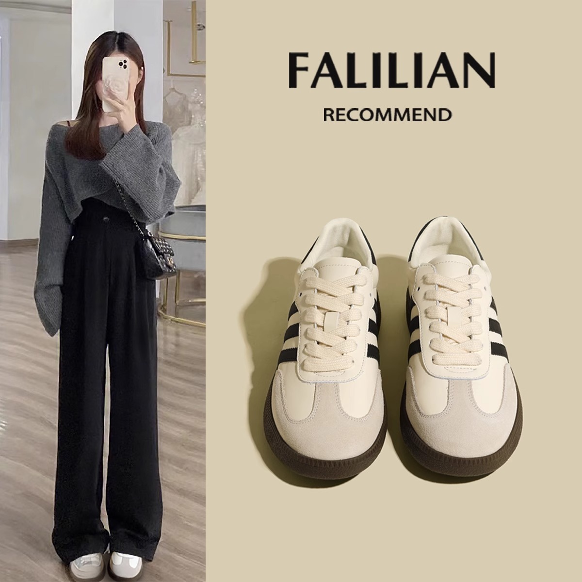 国潮时尚阿甘鞋女2024新款春季爆款板鞋休闲运动鞋百搭小白德训鞋