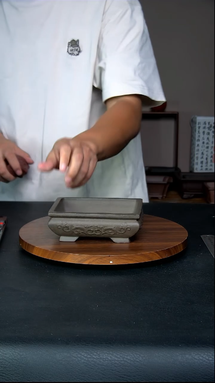 【闪购商品】红陶20CM（含）-50CM（不含）古铜泥马槽13.5*10.5*3.5