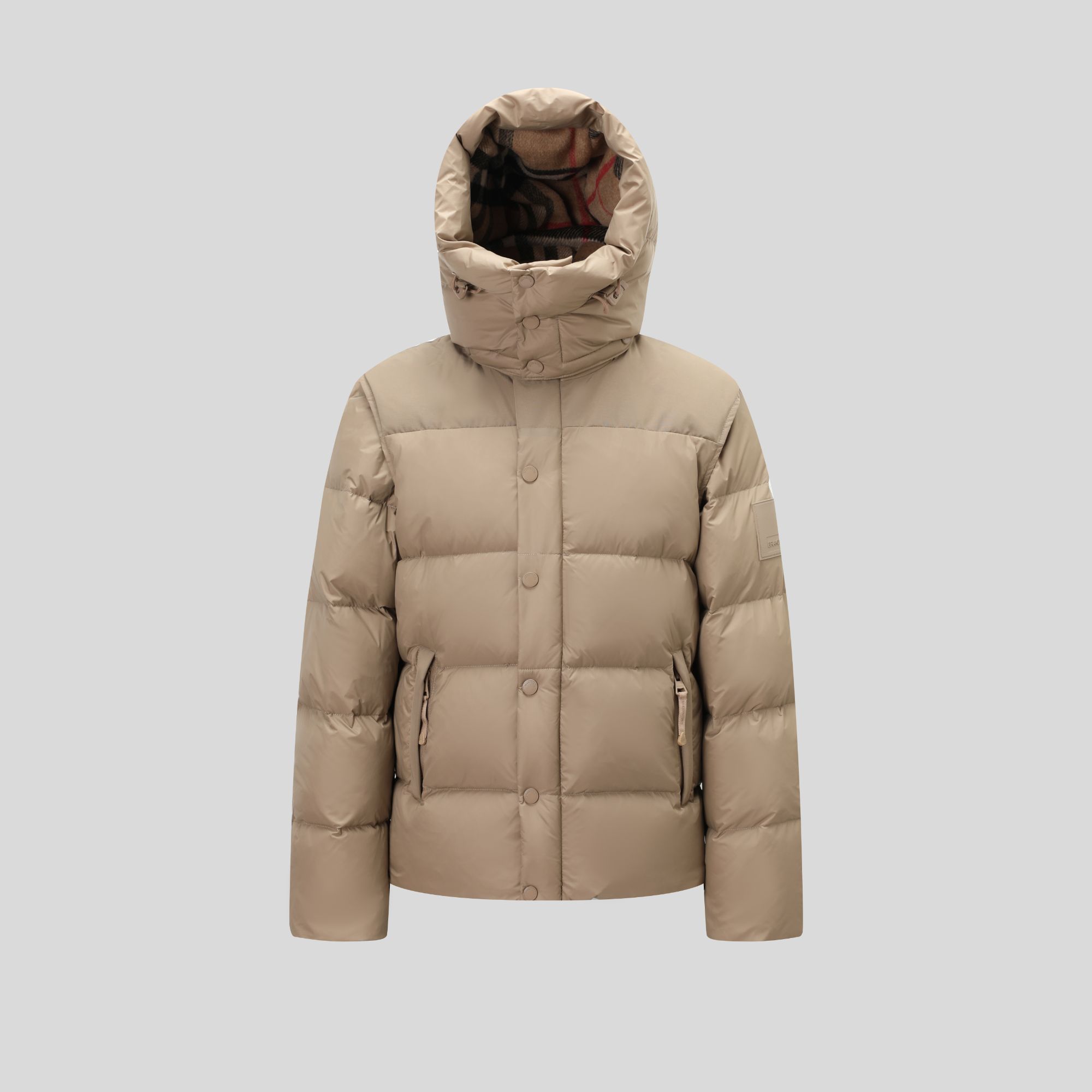 【晓晓】时尚可拆卸袖子冬季情侣款羽绒服4010