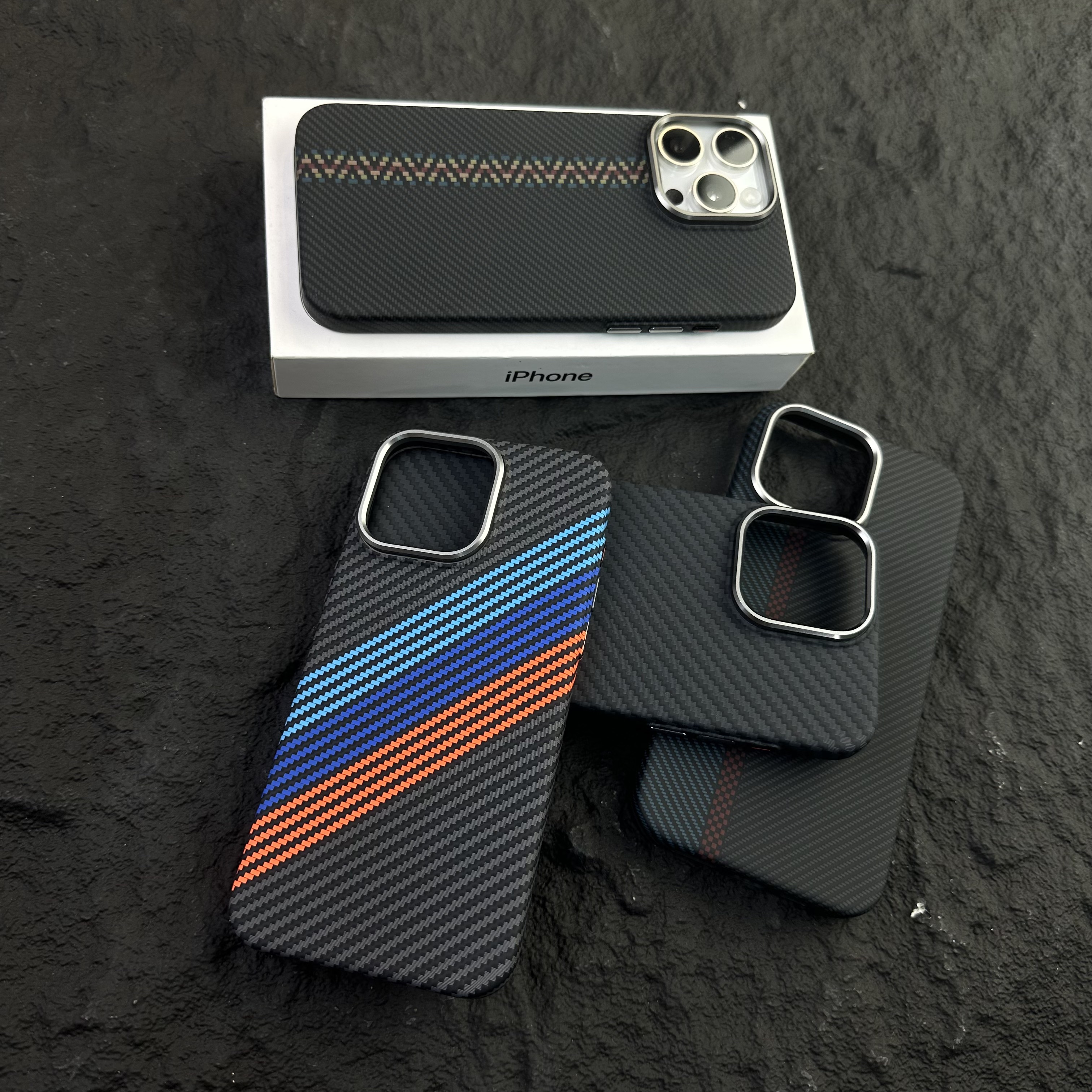 磁吸【彩条系列】适用iPhone12/16ProMax手机壳裸机手感强磁