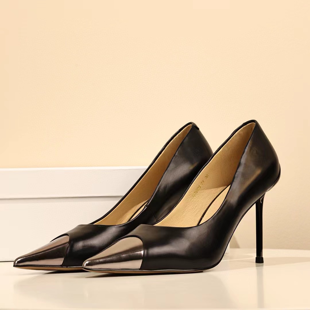 程程推荐 拍下备注编码气质浅口高跟鞋女士时尚法式细跟