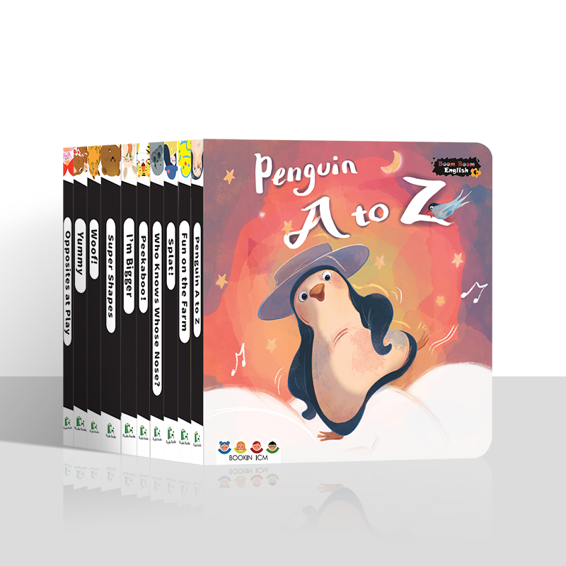 【盖世童书】爆米花低幼认知互动绘本 Boom Boom English（20册）