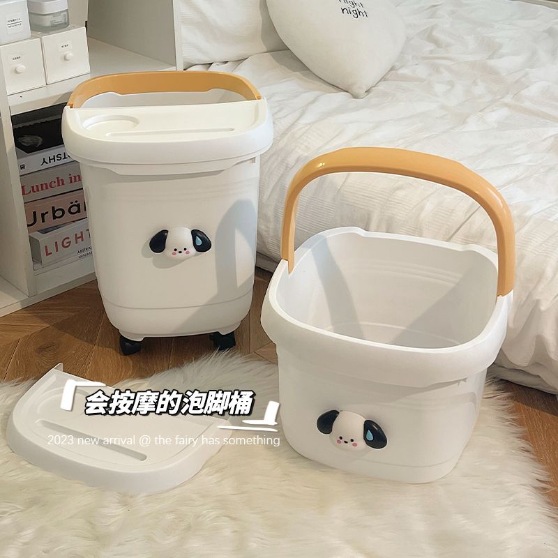 冬天泡脚桶新款家用过小腿加高深桶宿舍塑料洗脚桶足浴洗脚盆宿舍