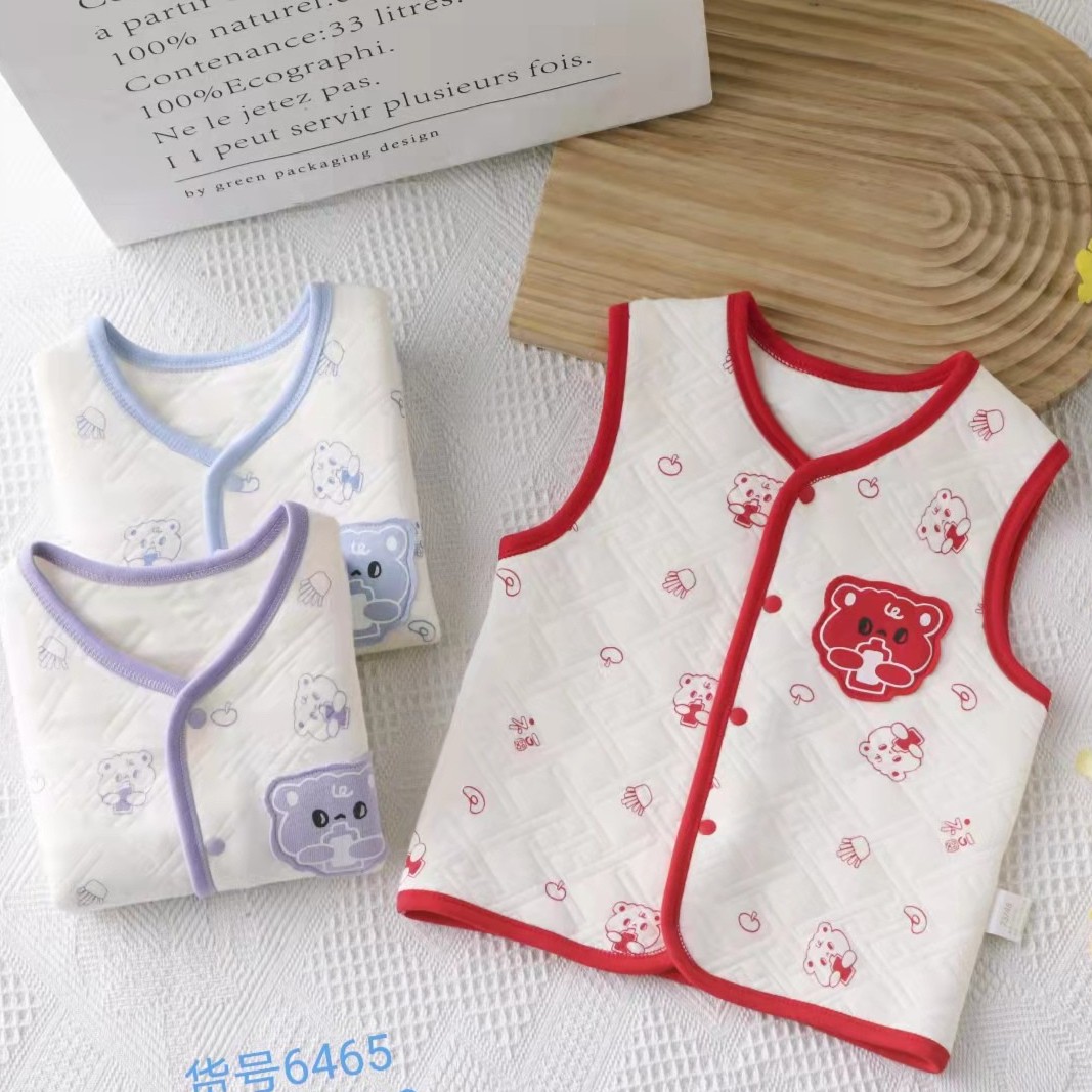 多款晨晓马甲三层保暖 空气棉单件马甲 80/90/100码 