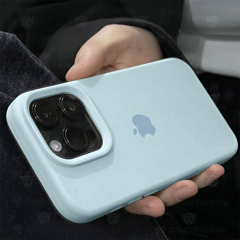 新天蓝苹果15ProMax液态硅胶iPhone14新款13磨砂12高级11防摔X潮