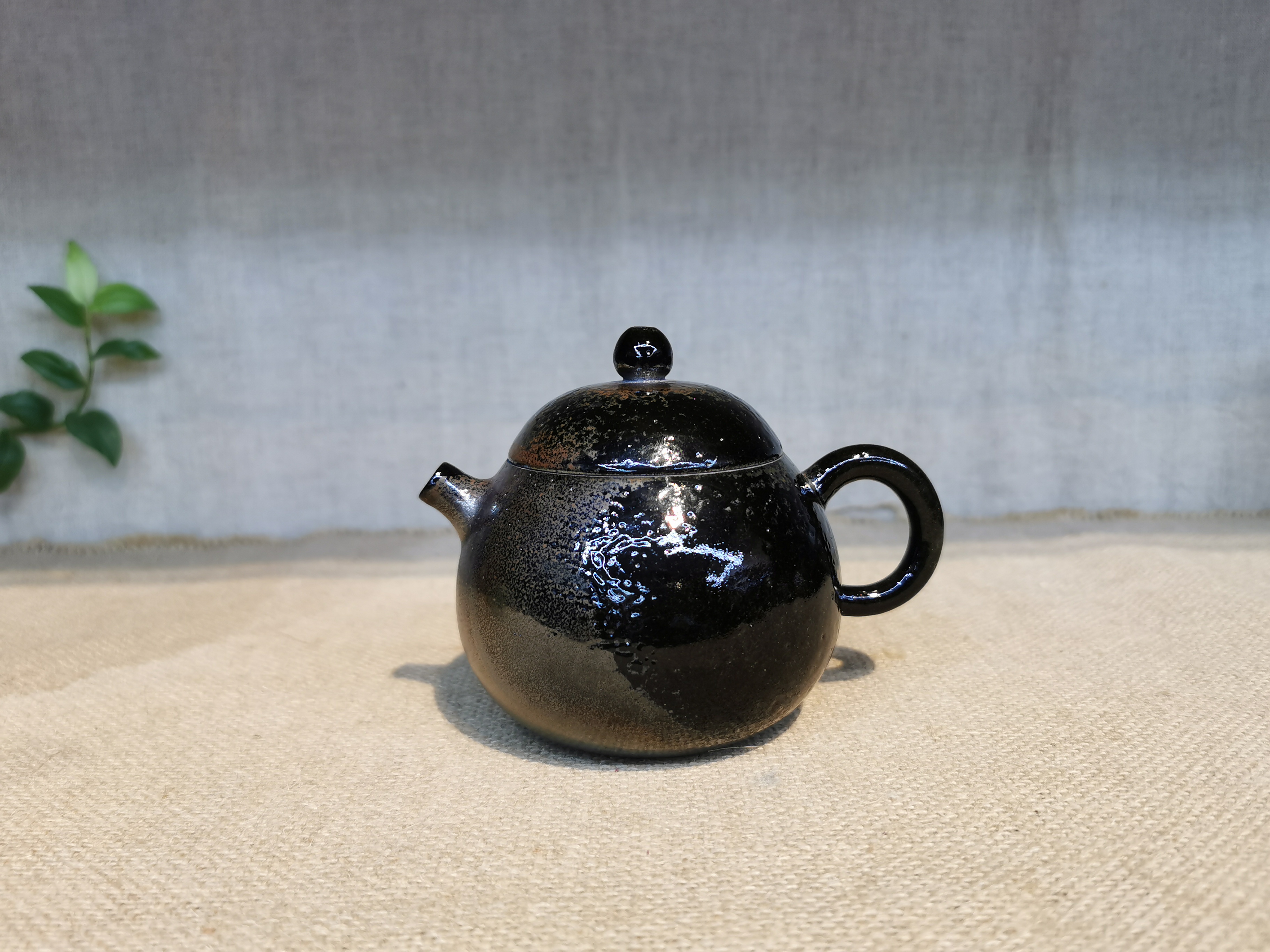 云南建水紫陶浪鬼柴烧无相作品精品壶160毫升