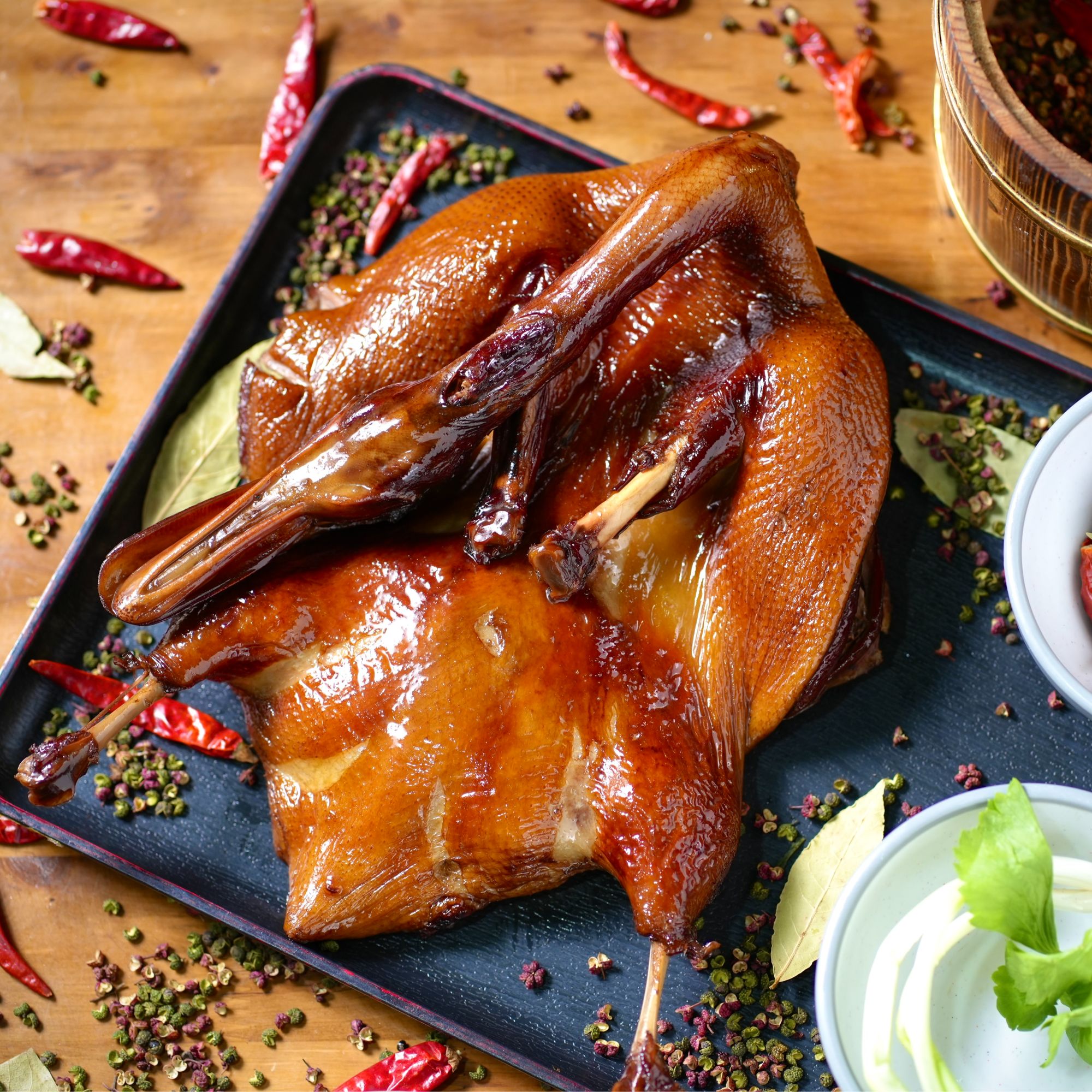 四川特产【熟】正宗九尺烟熏板鸭 非遗地标美食传统工艺 2.2斤～2.5斤解馋小零食