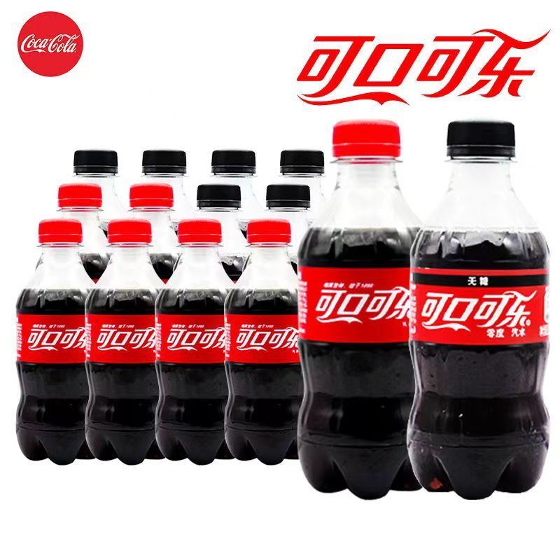 碳酸饮料可口可乐汽水300ml*6瓶/箱整便携小瓶·经典口感有糖 超市