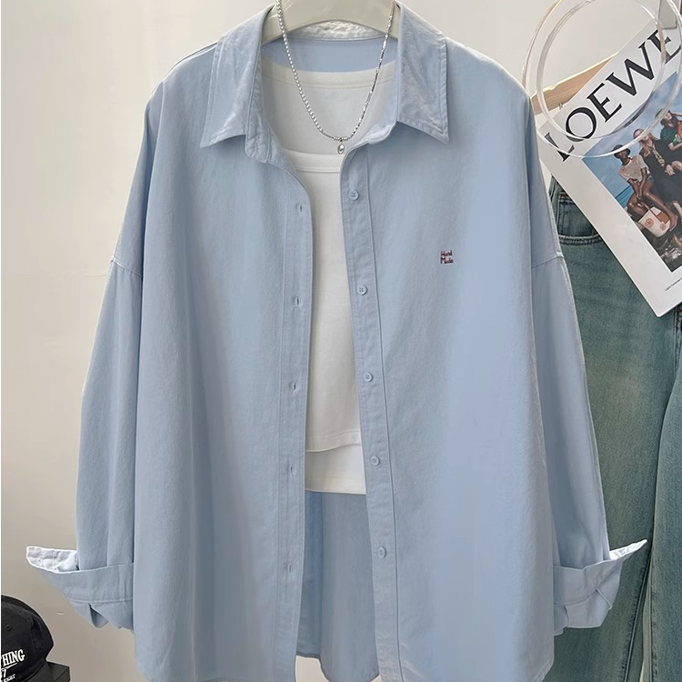 【杭州意法好货】衬衫女秋装新款韩版宽松慵懒长袖衬衣外套女款