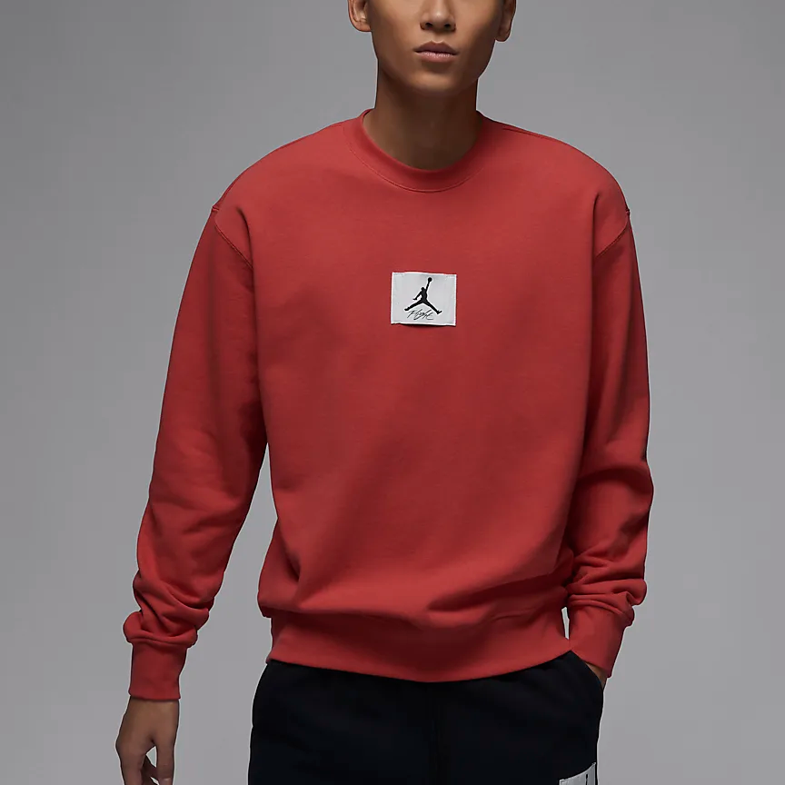 【滨江宝龙NK】男子JORDAN系列薄绒圆领运动衫套头卫衣FB6935604