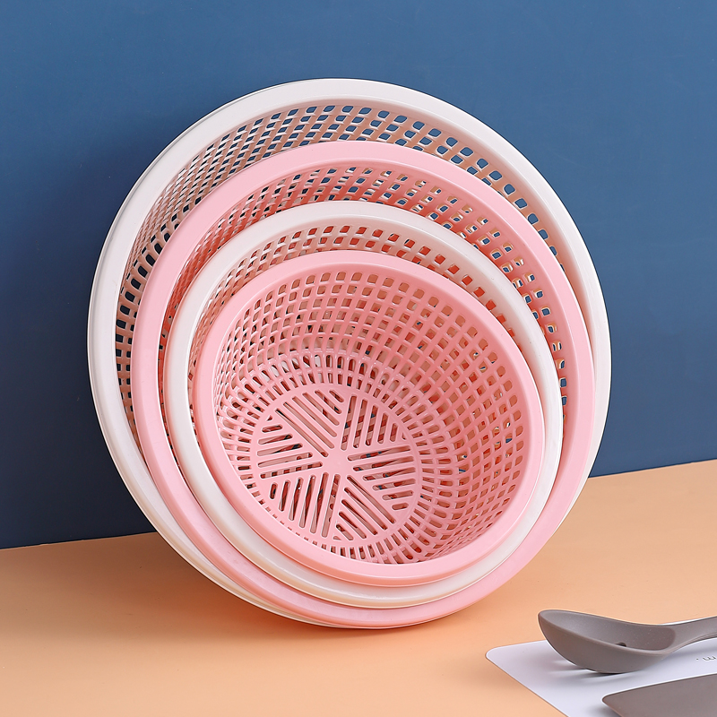 厨房洗菜篮沥水盆塑料筛套装洗水果盆水池收纳篮餐具淘菜盆菜篮子