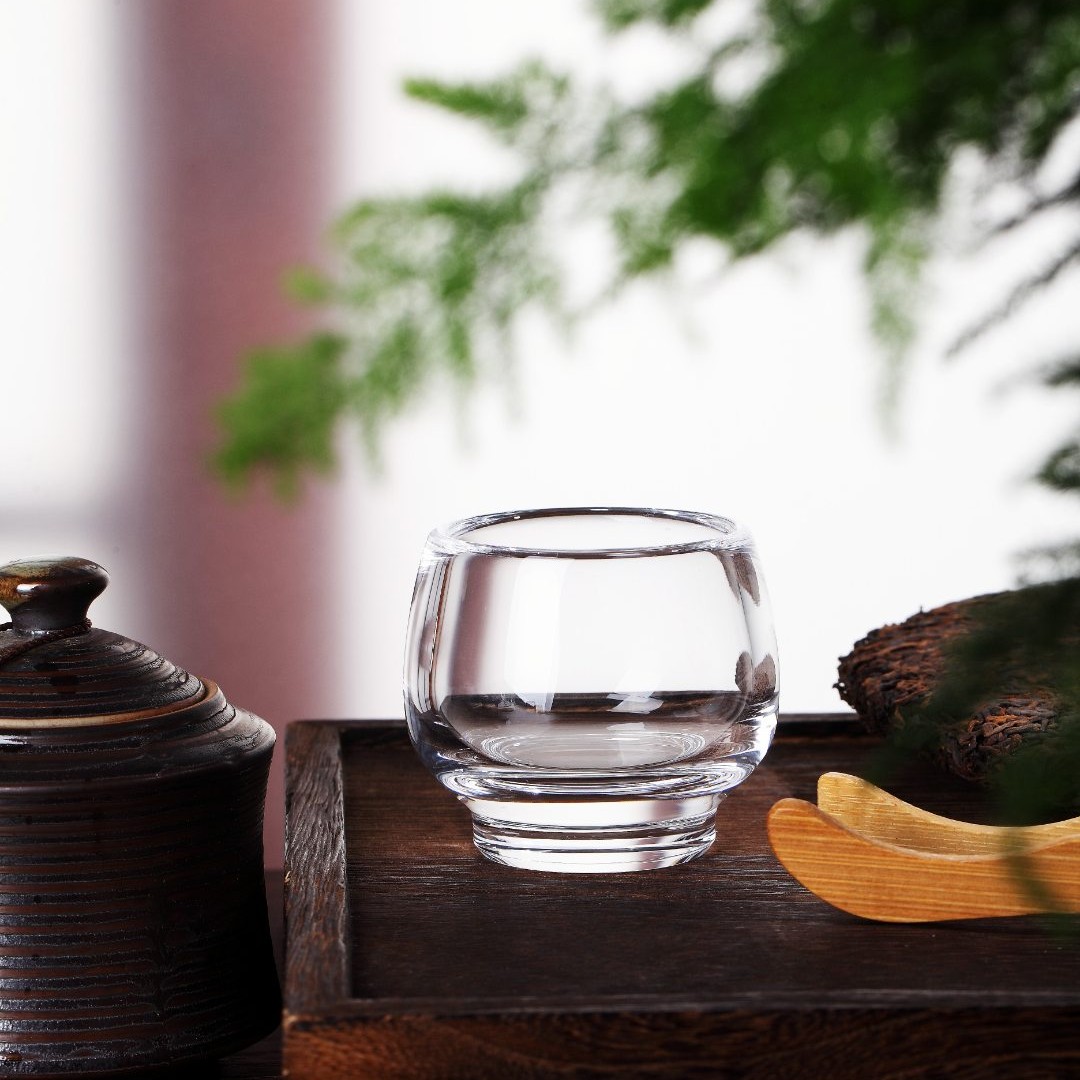原矿宸诺纯水晶手工打磨主人杯水晶功夫茶具无铅透明水杯家用简约