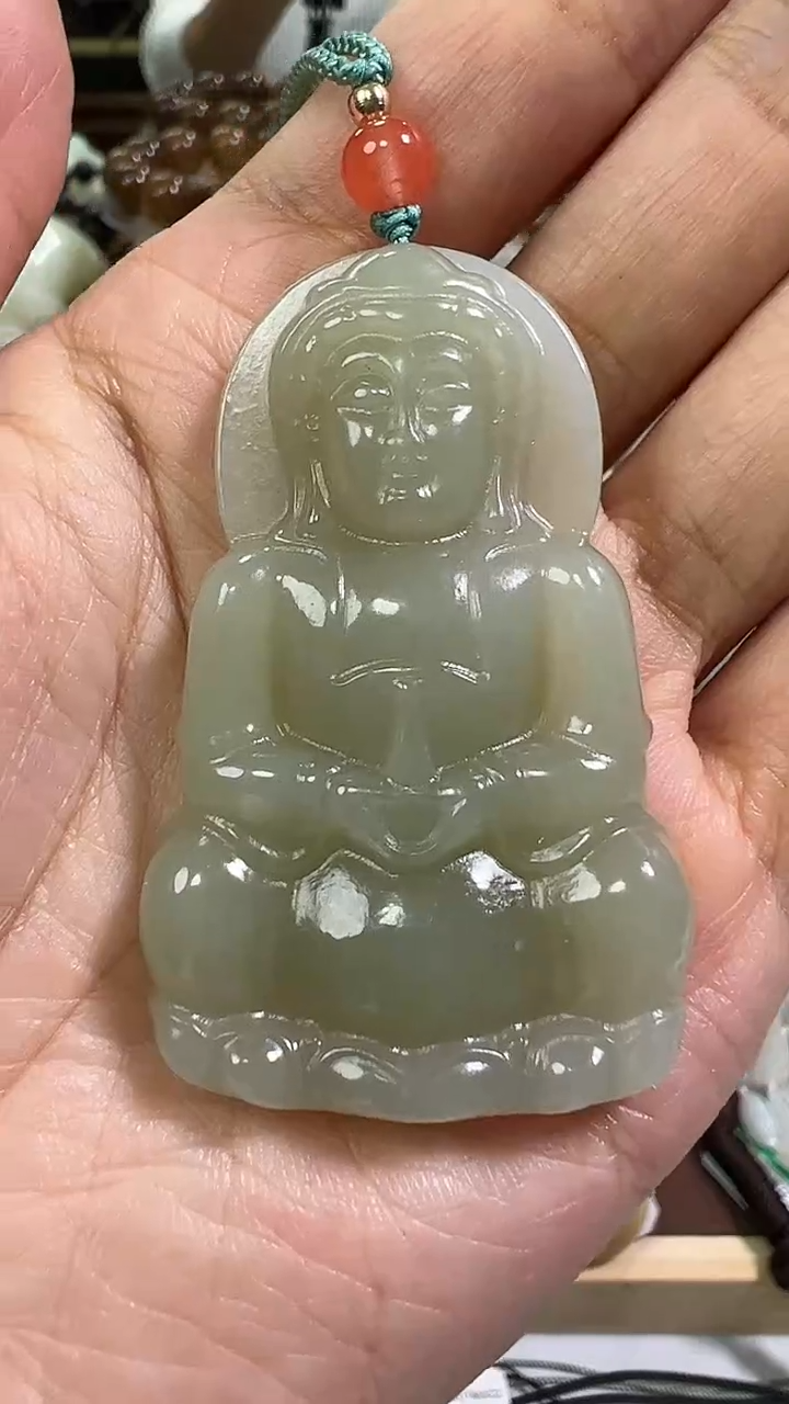 【闪购商品】和田玉观音牌未镶嵌观音牌