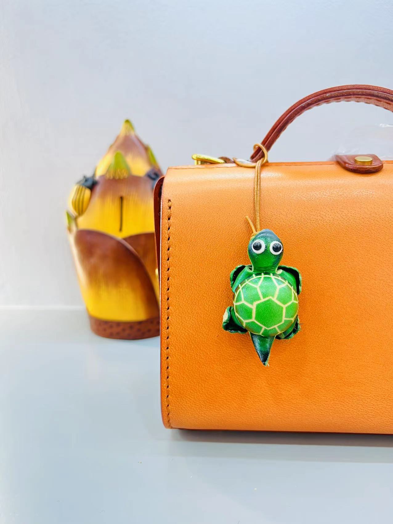 真皮小乌龟包包挂件（富甲一方）