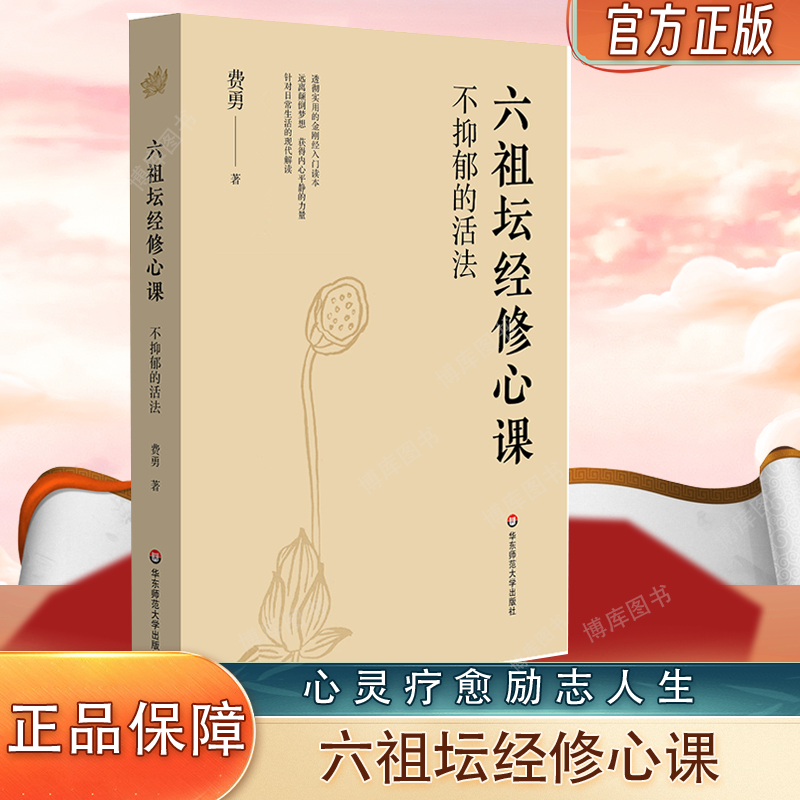不抑郁的活法六祖坛经修心课 心灵疗愈励志经典六祖坛经入门读物