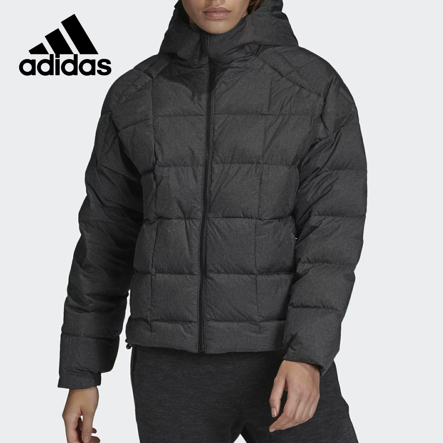 Adidas/阿迪达斯 三叶草女运动夹克外套舒适休闲羽绒服DZ1508    