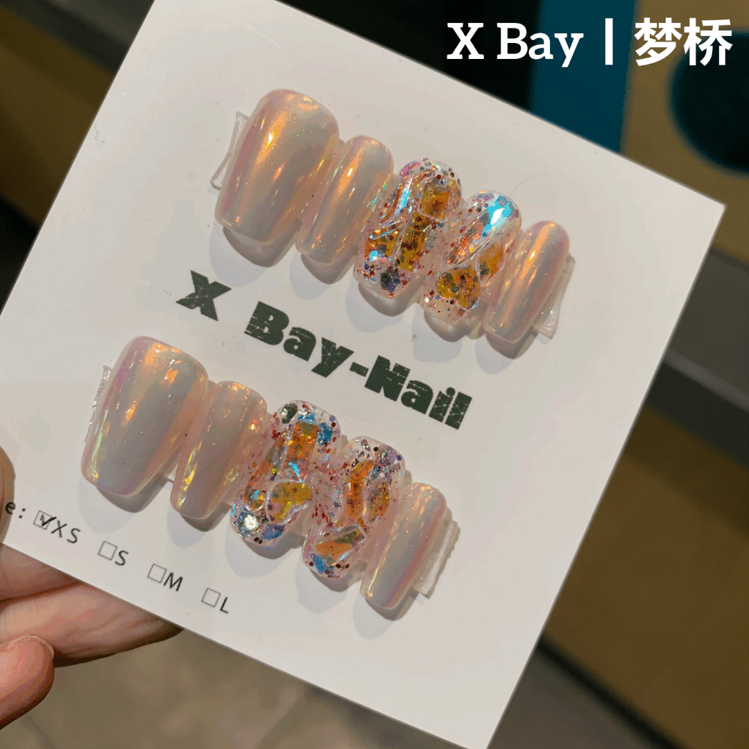 「梦桥」X Bay-Nail设计丨纯手工指甲穿戴甲/穿戴式美甲纯欲优品ins
