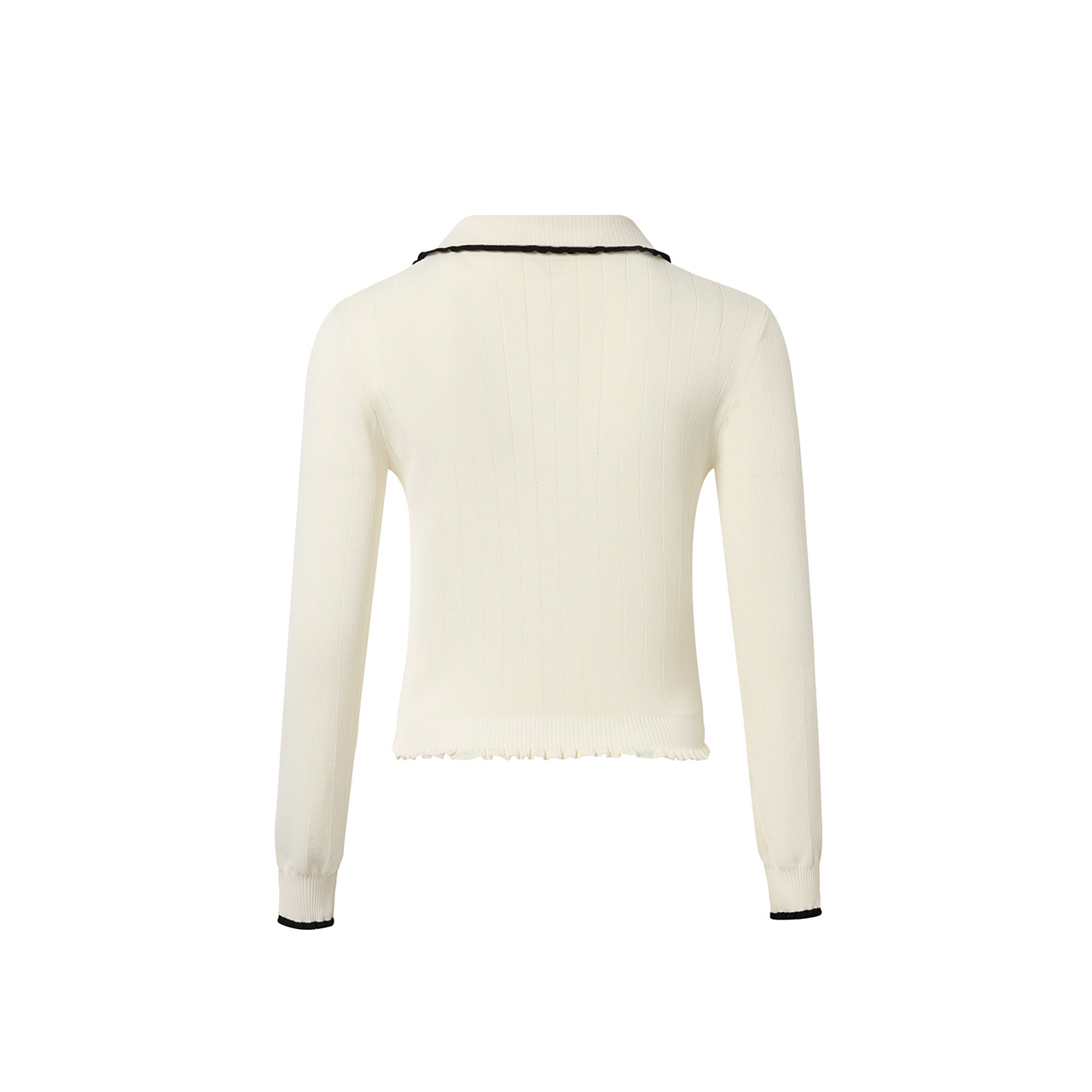 【礼品勿拍】JKBY4MILE 小翻领毛针织衫女法式小香风