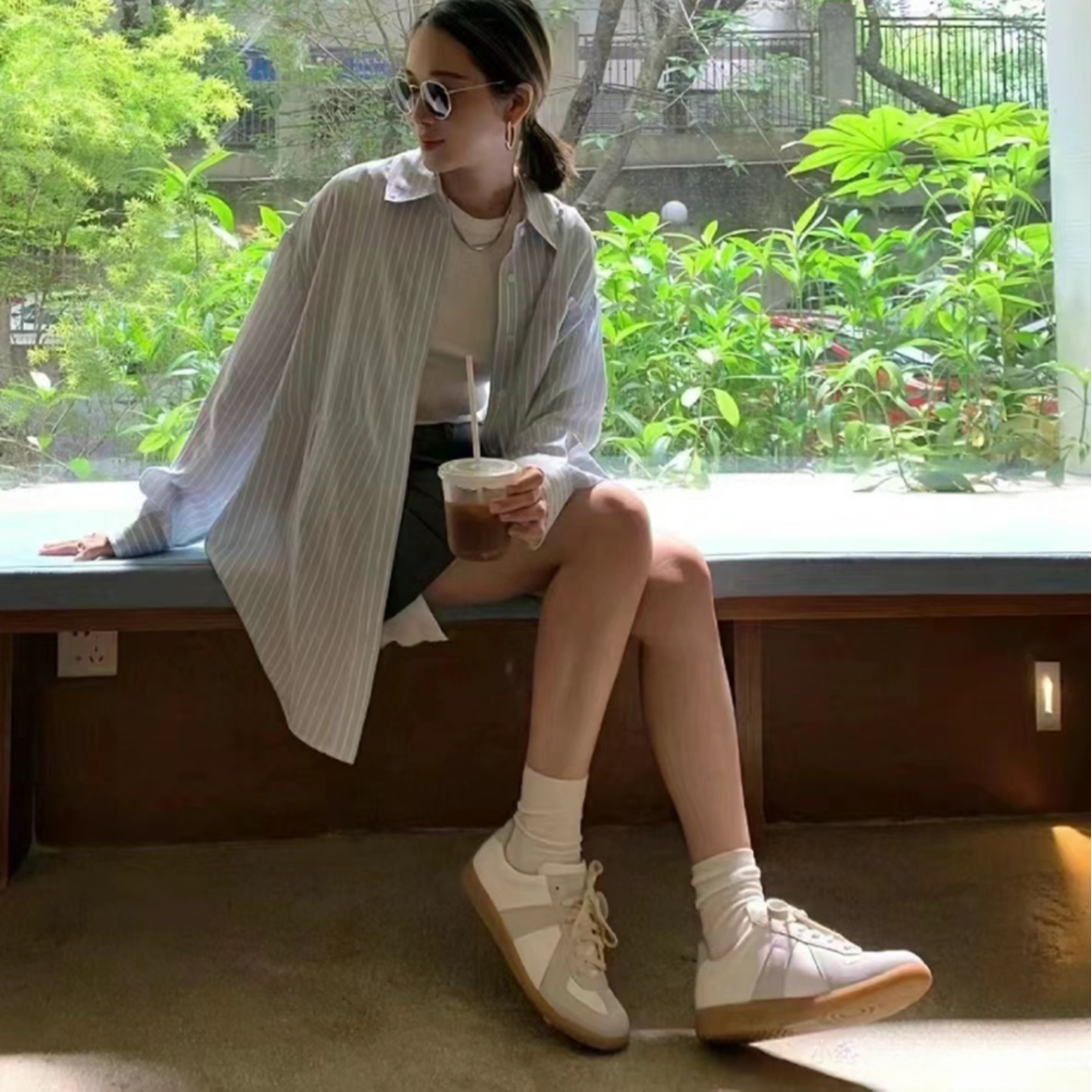 【外贸欧货】欧洲线外贸单德迅鞋百搭胎全牛皮小白鞋单鞋