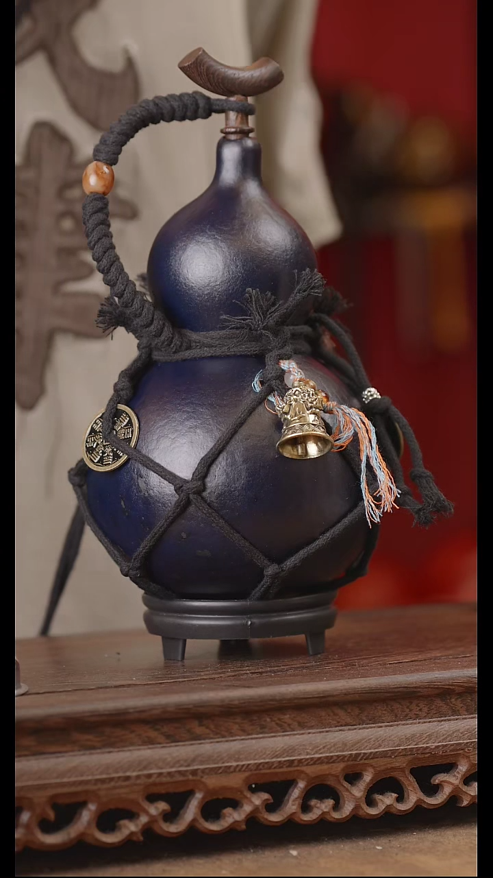 【闪购商品】441号精品天然大漆工艺防渗内胆酒葫芦~