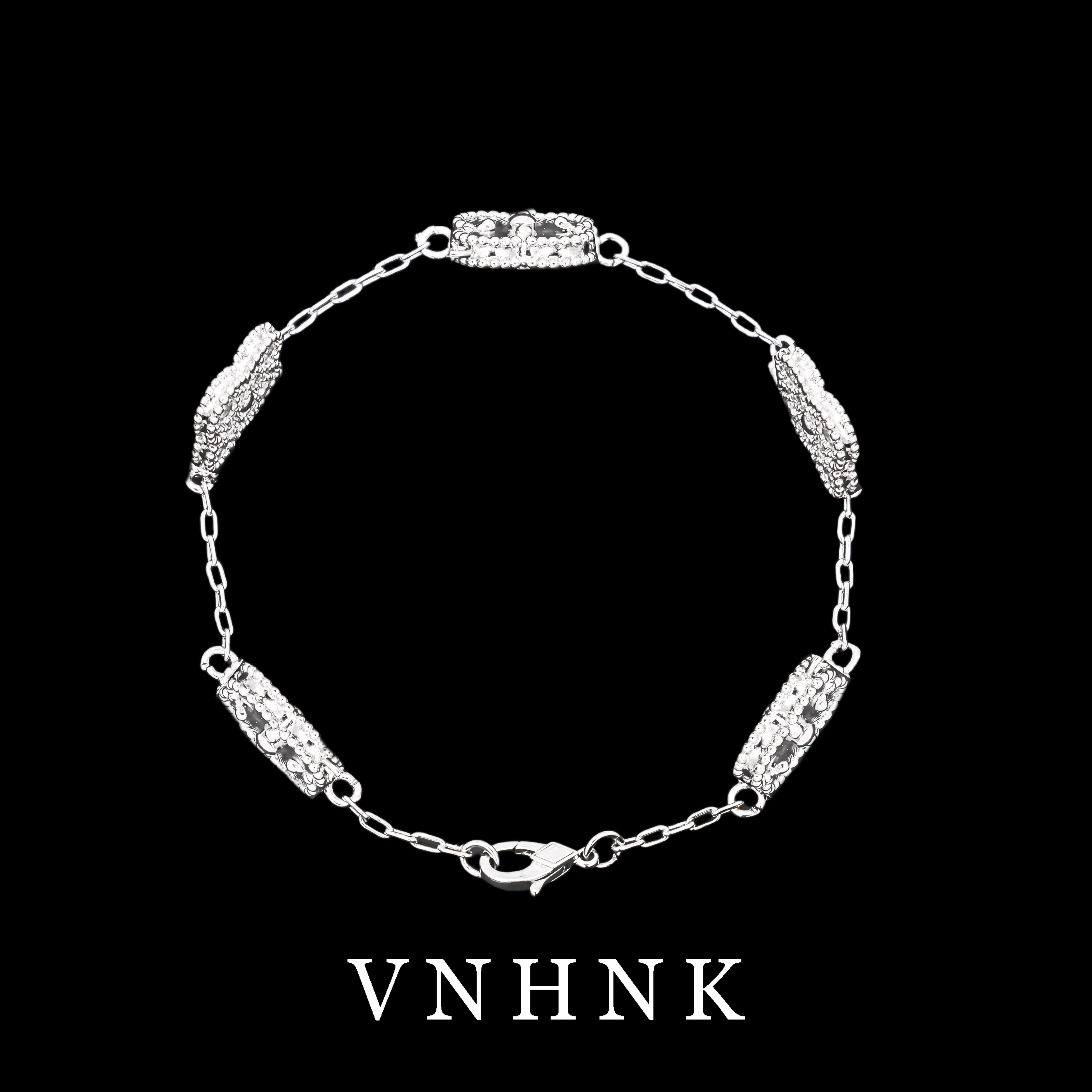 铜合金合成锆石手链 美可儿  B87   银色(21cm)个性气质百搭手链