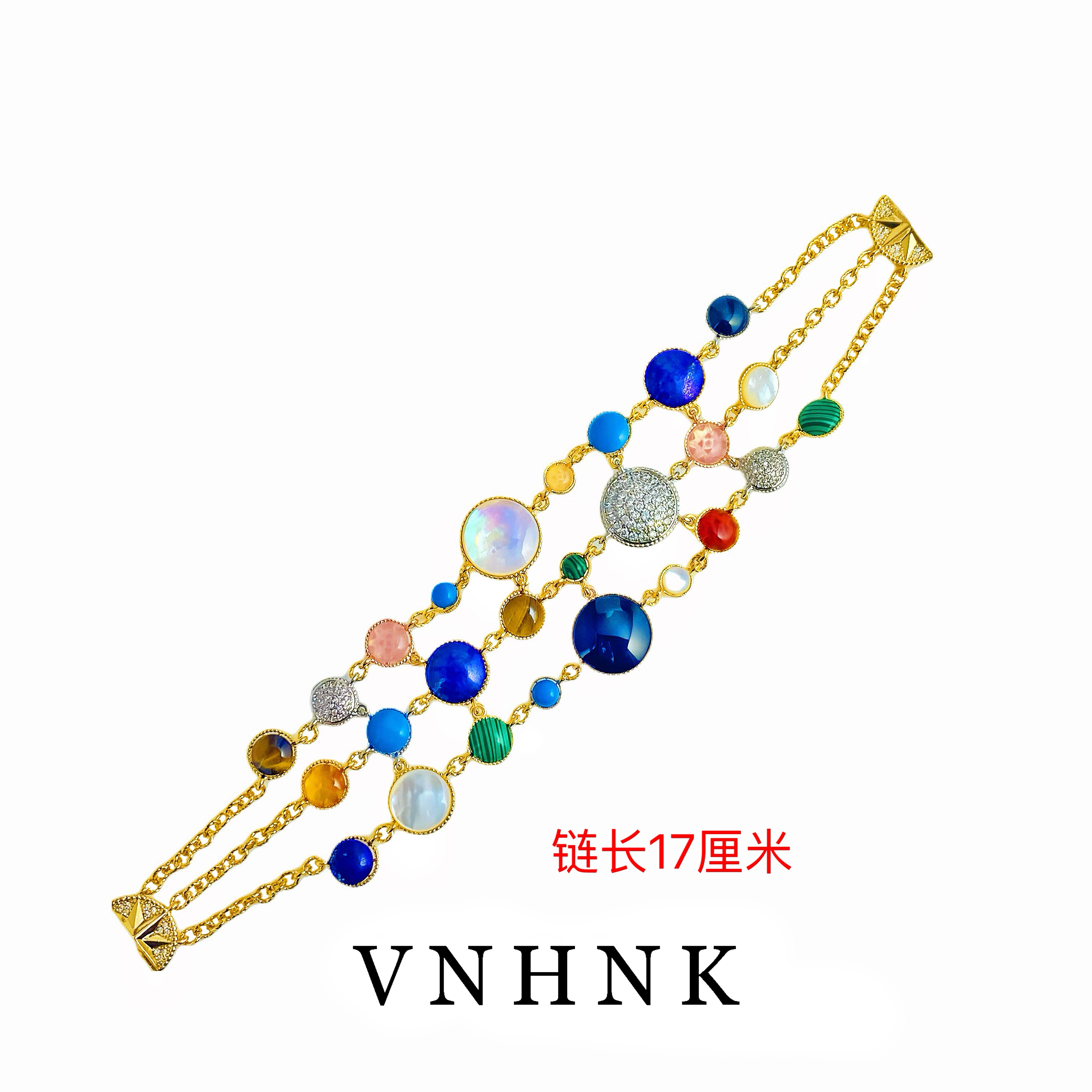 铜合金手链 美可儿   R39   彩色(17cm 19cm）百搭手链