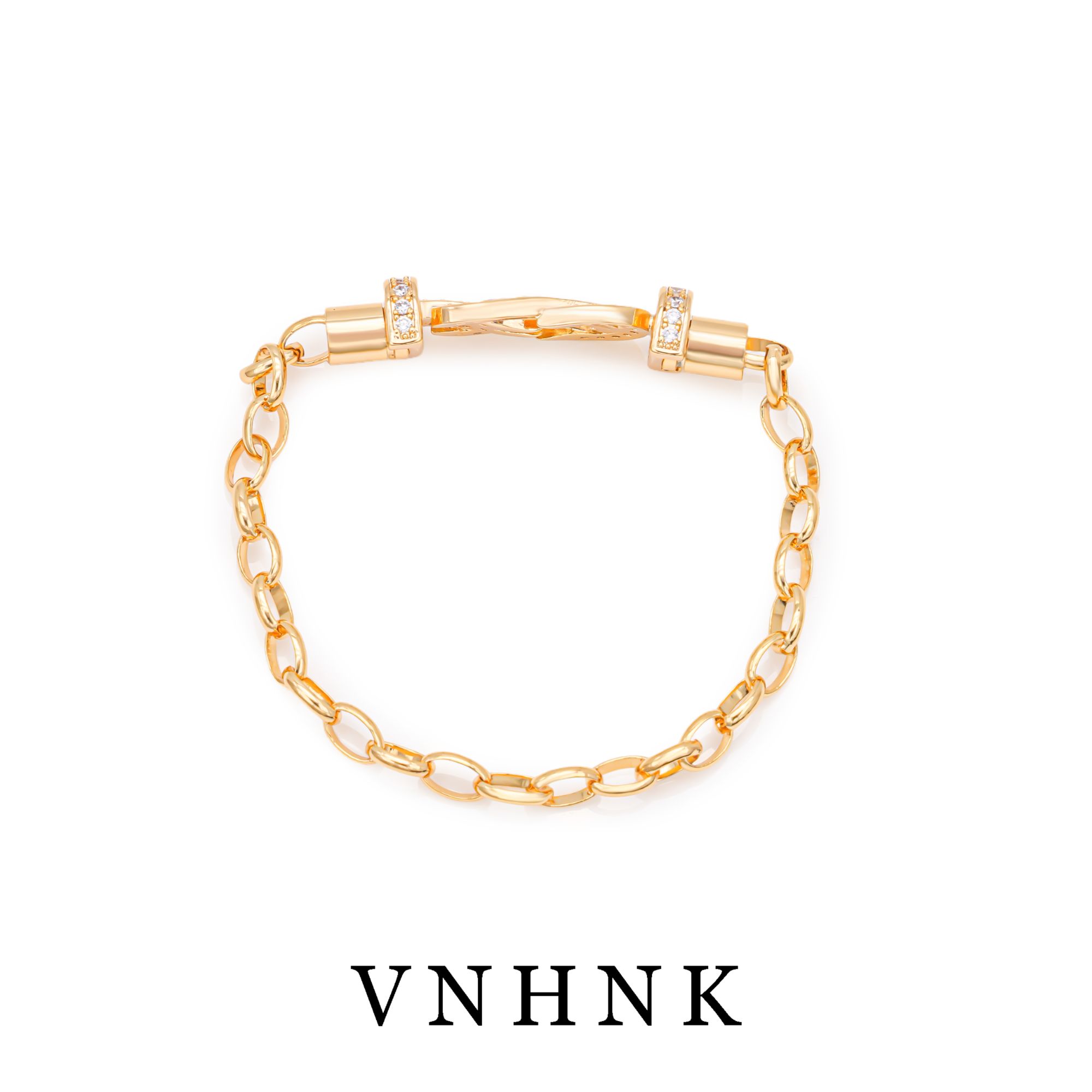 铜合金合成锆石手链 美可儿   C117   玫瑰色(18cm)简约时尚手链