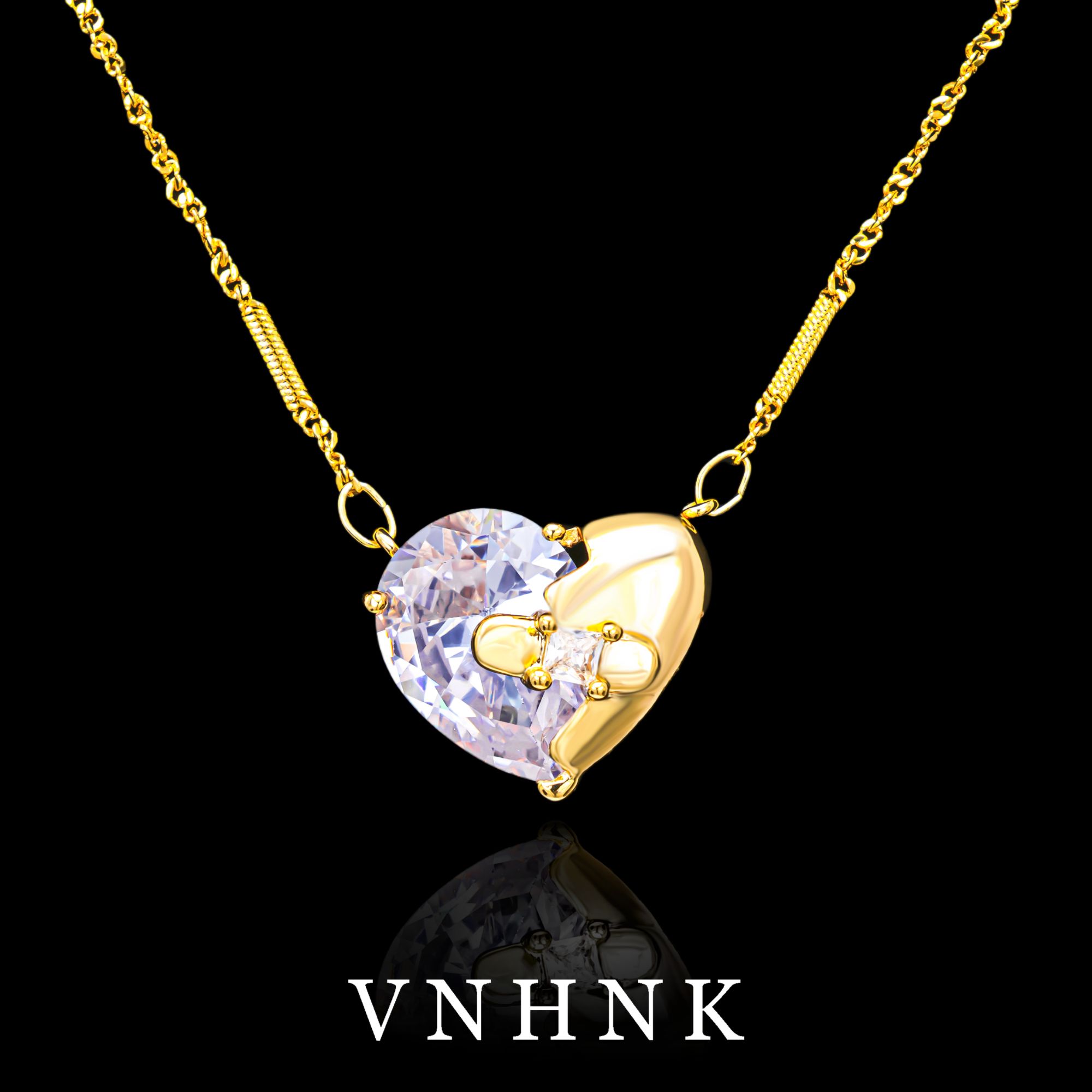 铜合金项链 美可儿   B637   金色（52cm）气质时尚简约项链