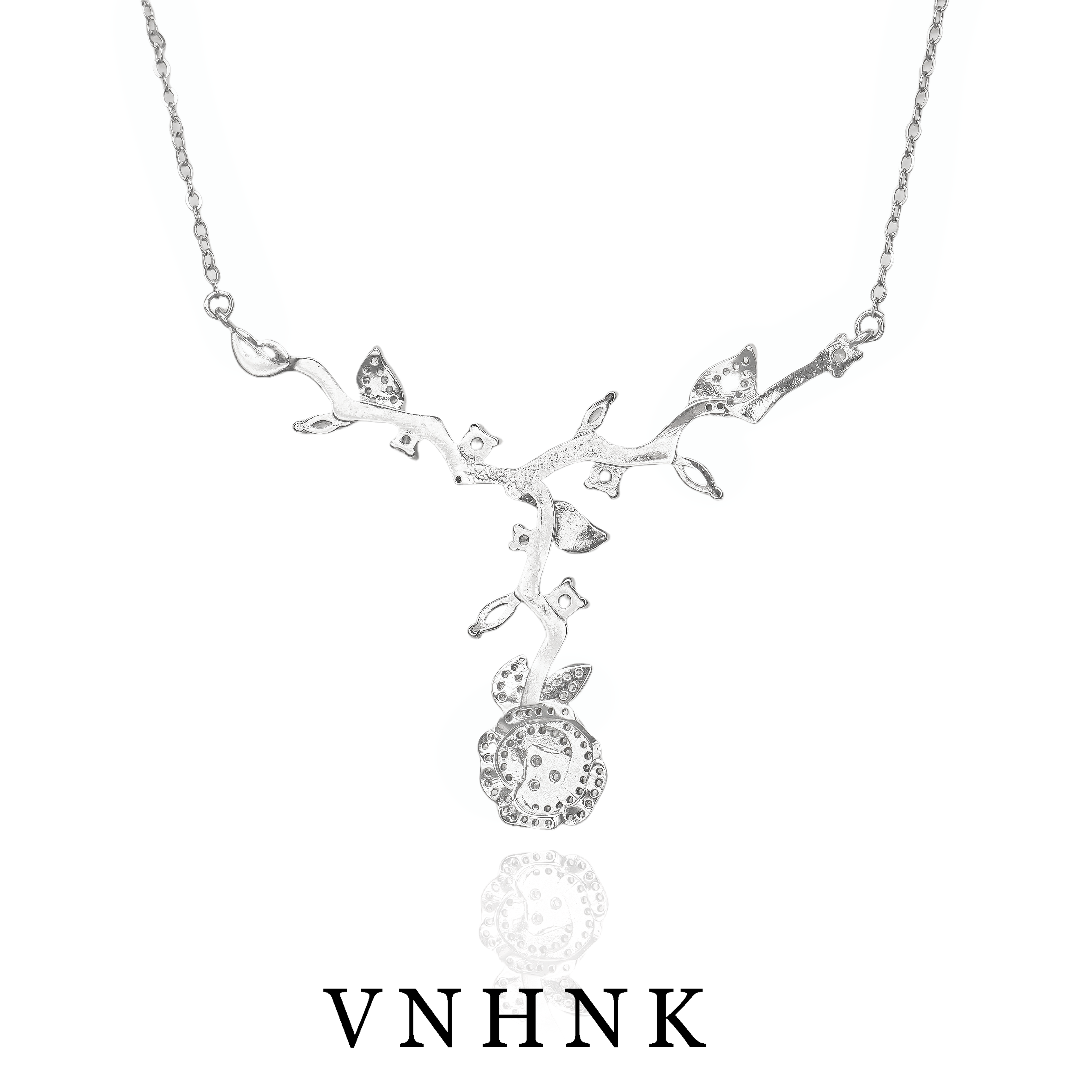 铜合金项链 美可儿     D650    银色（50cm）时尚气质项链