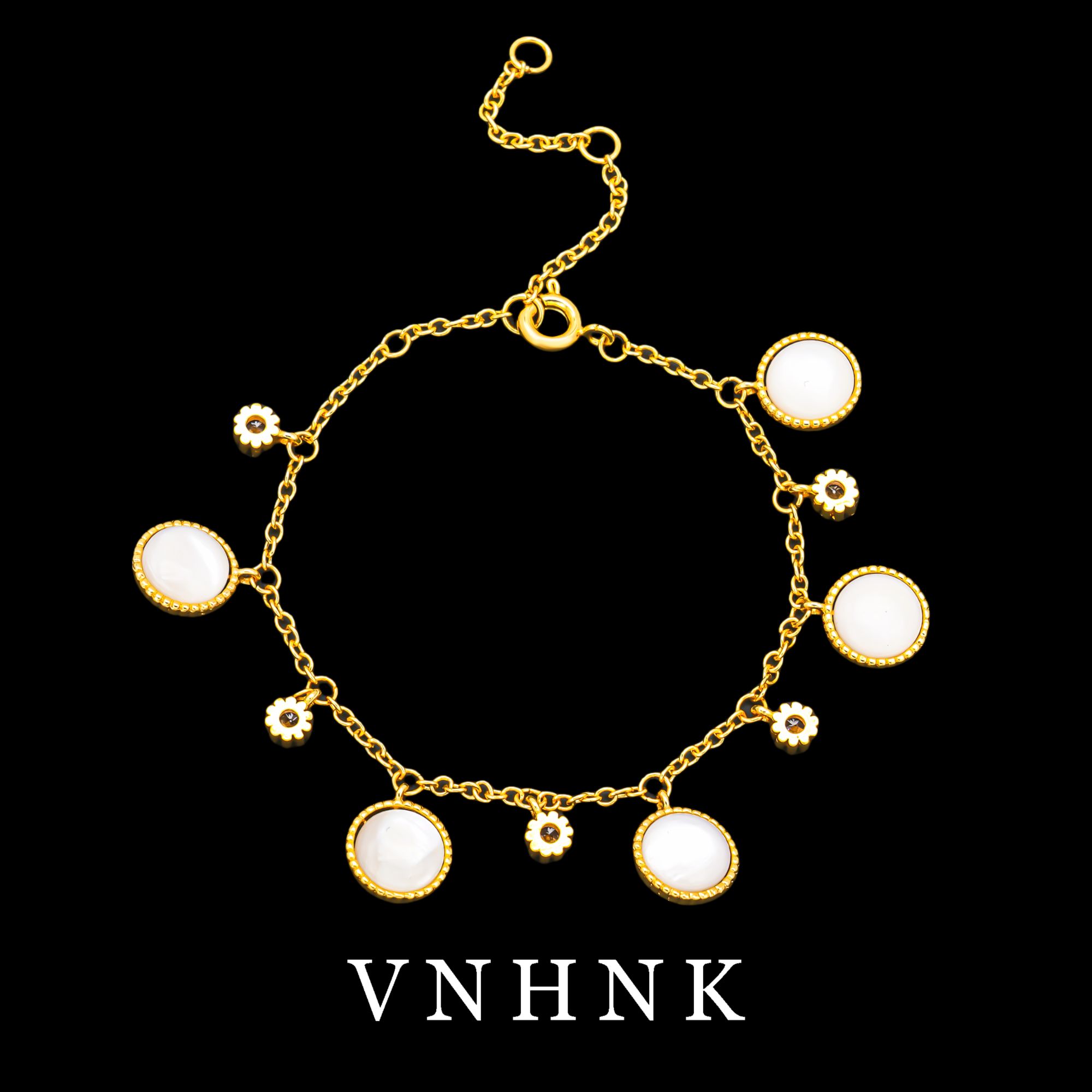 铜合金合成锆石手链 美可儿   K291   金色(21cm)时尚个性手链