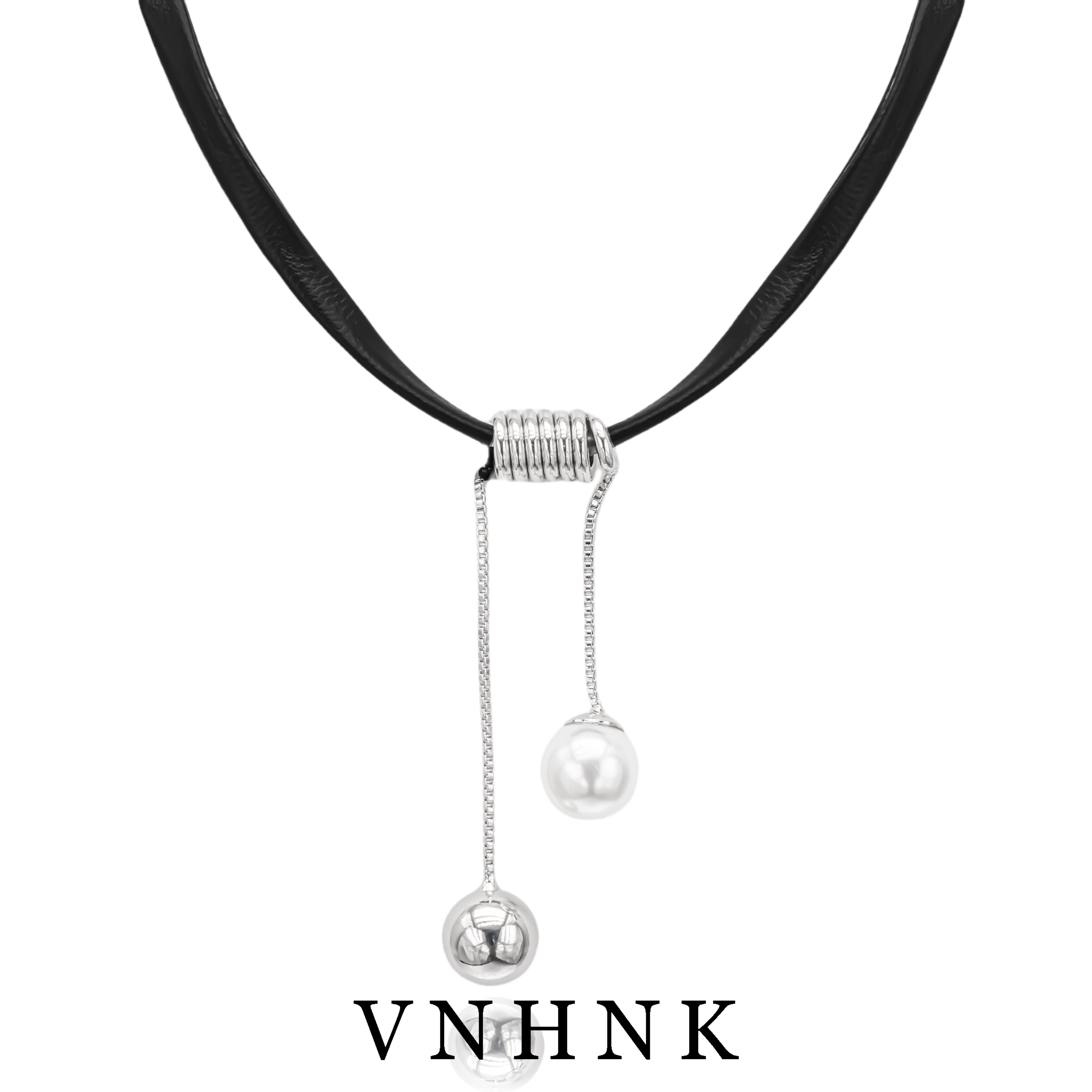 铜合金皮质项链 美可儿   M260   黑色(10mm)时尚百搭项链