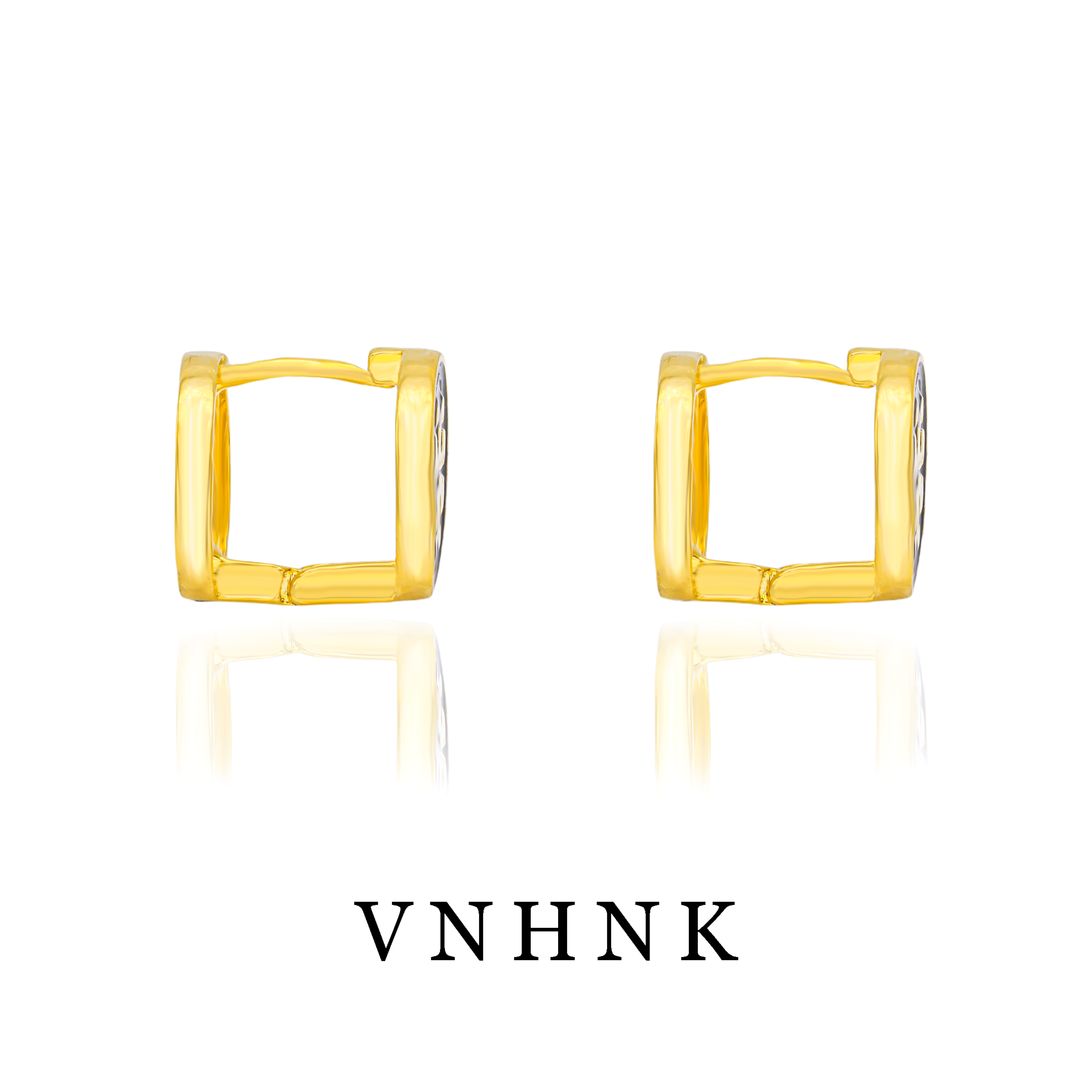 铜合金合成锆石耳饰 美可儿   Q155   黑色小众百搭耳环