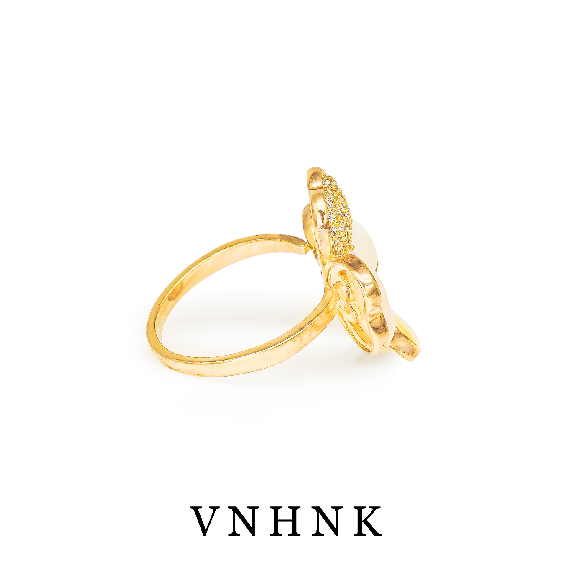 铜合金合成锆石戒指 美可儿   F524  金色时尚百搭戒指