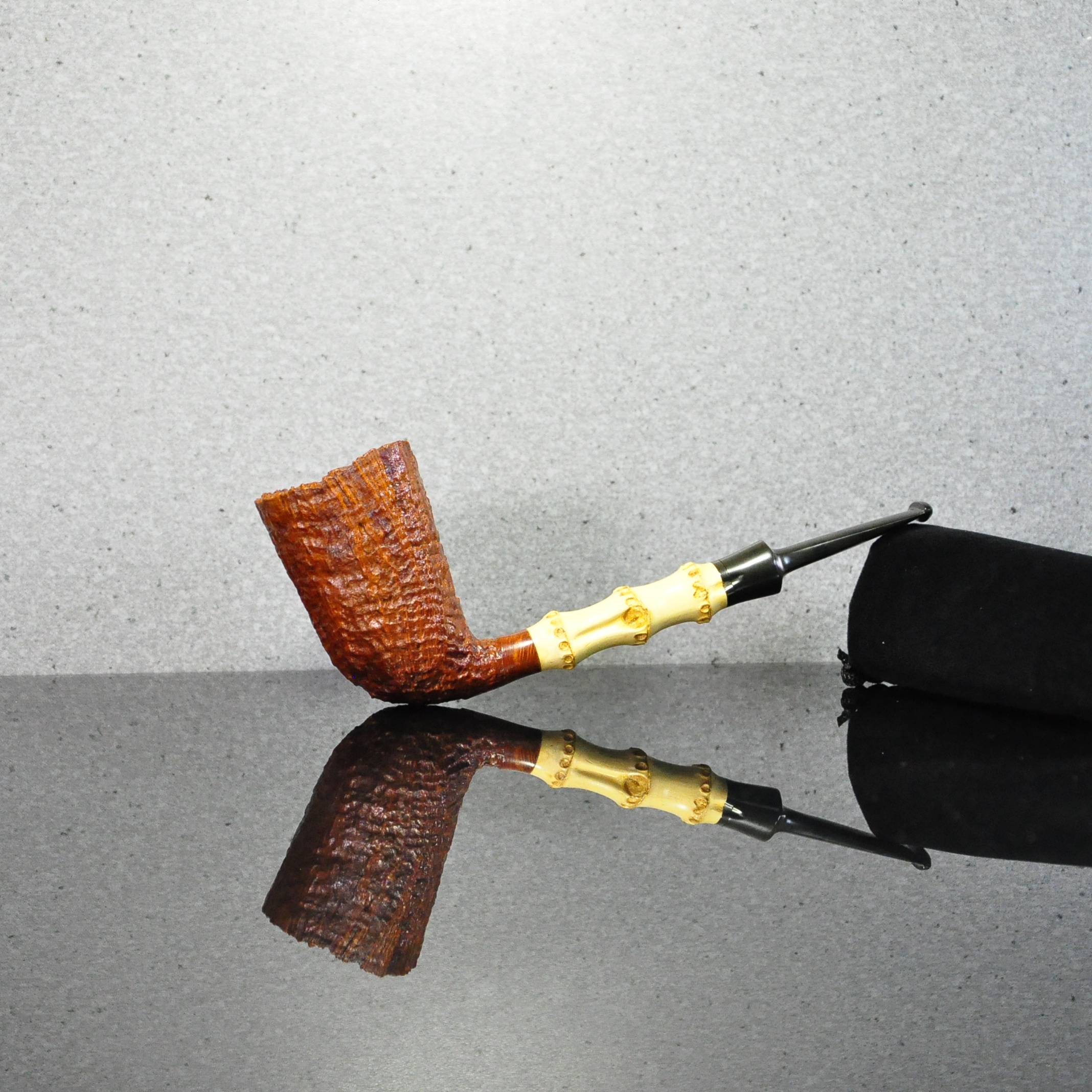 德国尤尔根•莫里茨烟斗石楠木Jurgen Moritz竹节喷砂瘤皮包邮，