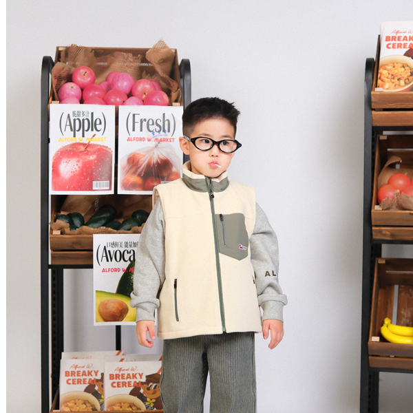 AW厚款休闲风夹棉秋冬双面儿童加厚马甲