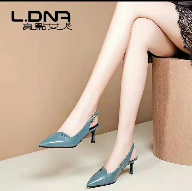 亮点女人气质百搭百搭夏季浅口女士真皮女鞋