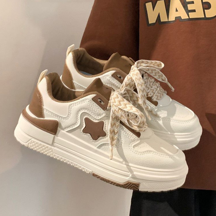 女鞋厚底小白鞋女2023春季新款学生百搭休闲板鞋ins潮运动鞋