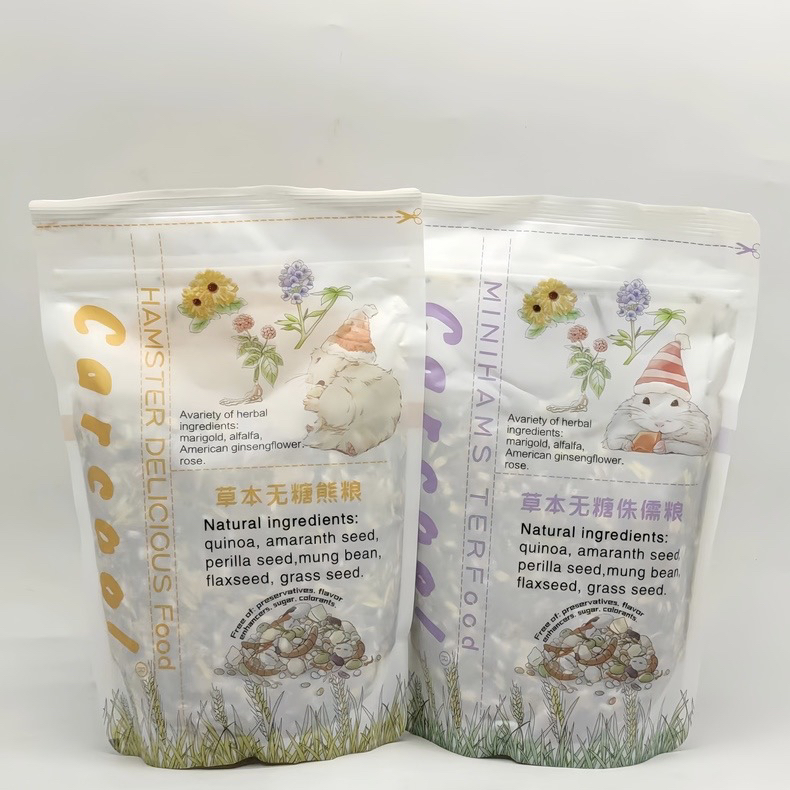 Carcool新版草本熊粮侏儒仓鼠粮合成粮营养辅食混粮磨牙零食饲料