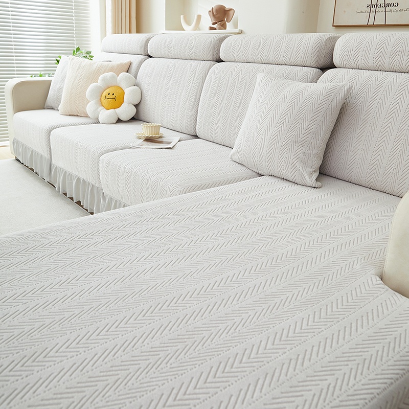 北川裙边款沙发套罩盖巾万能套防滑沙发盖布坐垫套简约通用沙发套